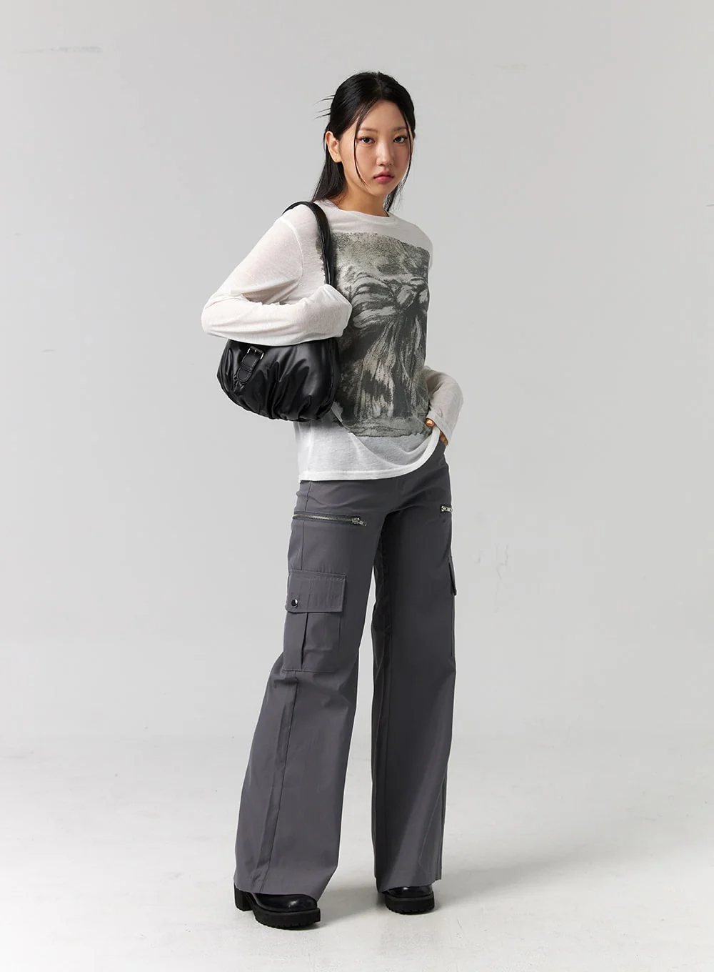 Cargo Wide-Leg Pants CG315 - Image 8