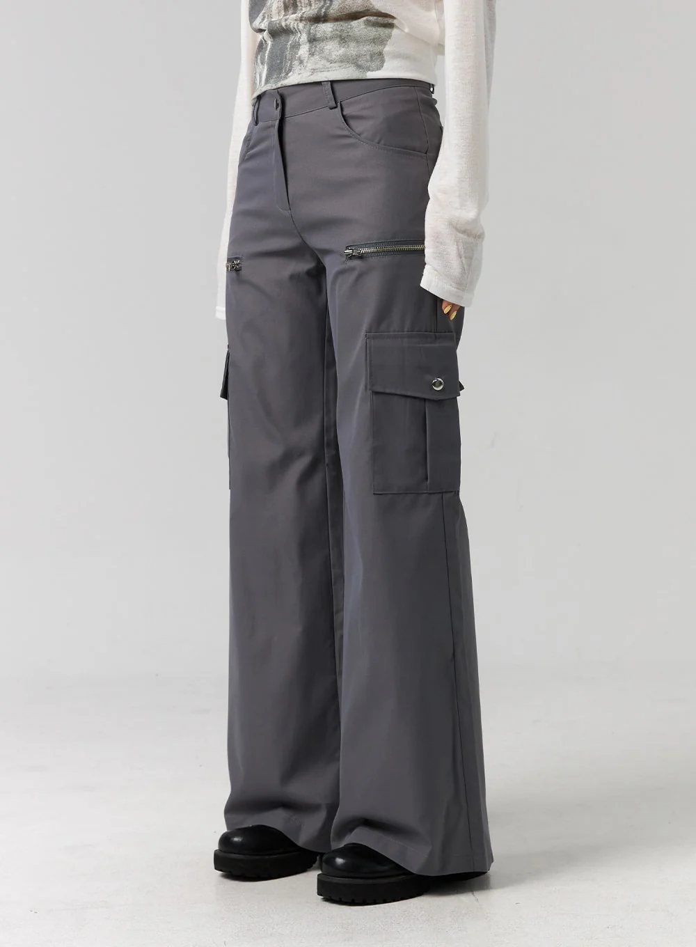 Cargo Wide-Leg Pants CG315 - Image 9