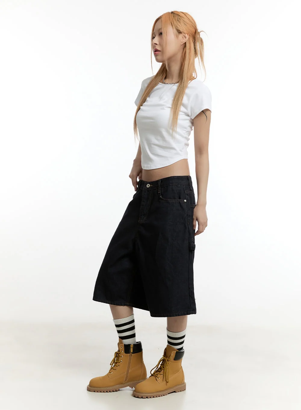 Carpenter Denim Wide-Leg Jorts CY501 - Image 6