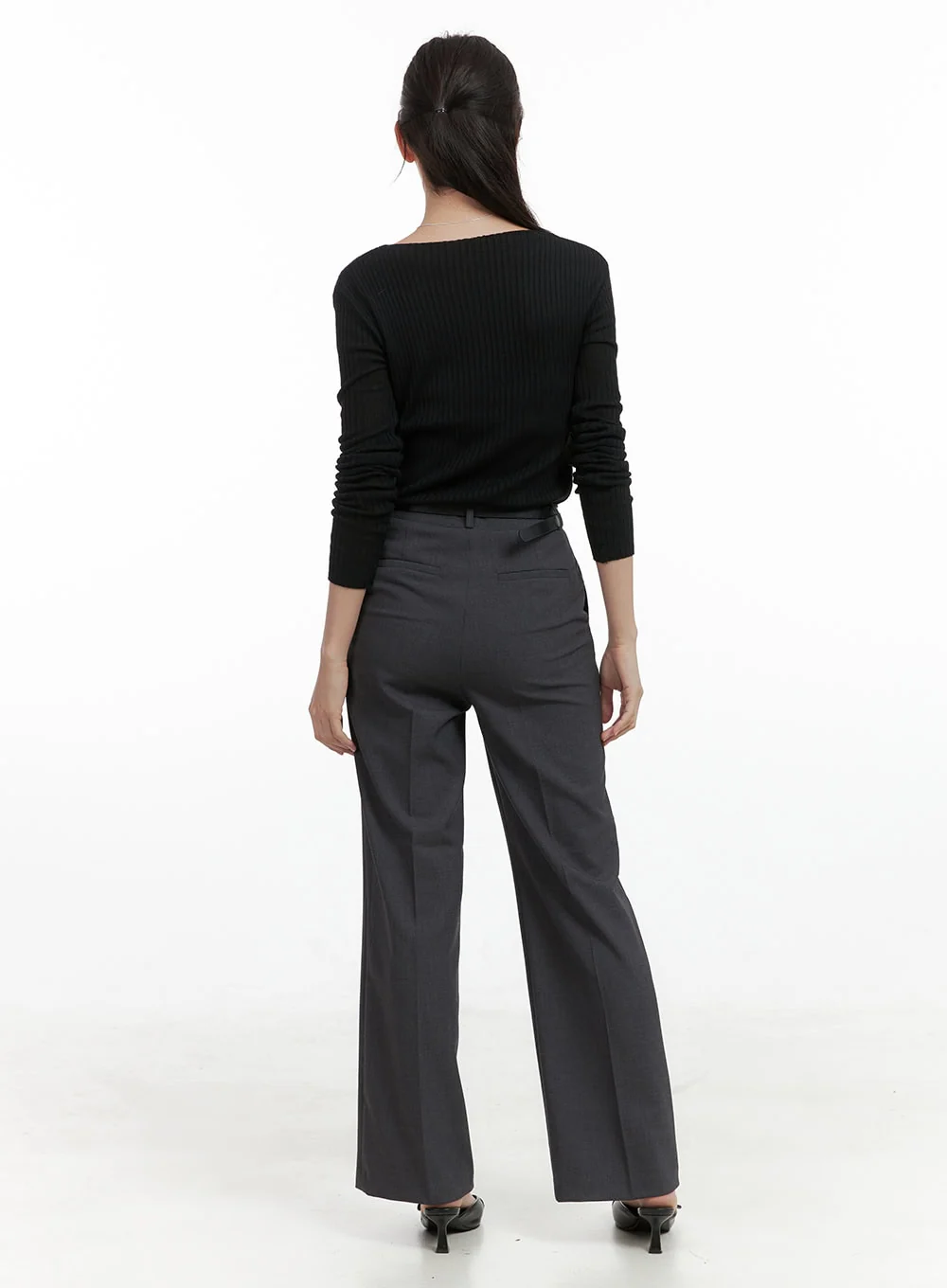 Cashmere V-Neck Long Sleeve OL416 - Image 3