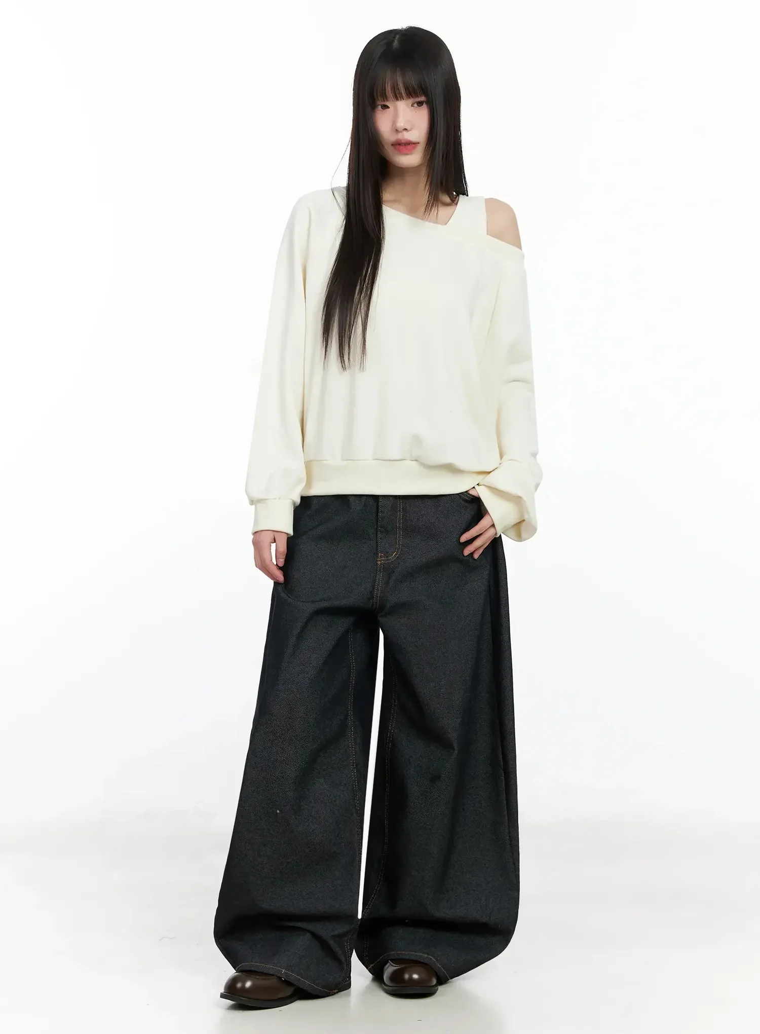 Casual Asymmetric Sweatshirt IM523 - Image 10