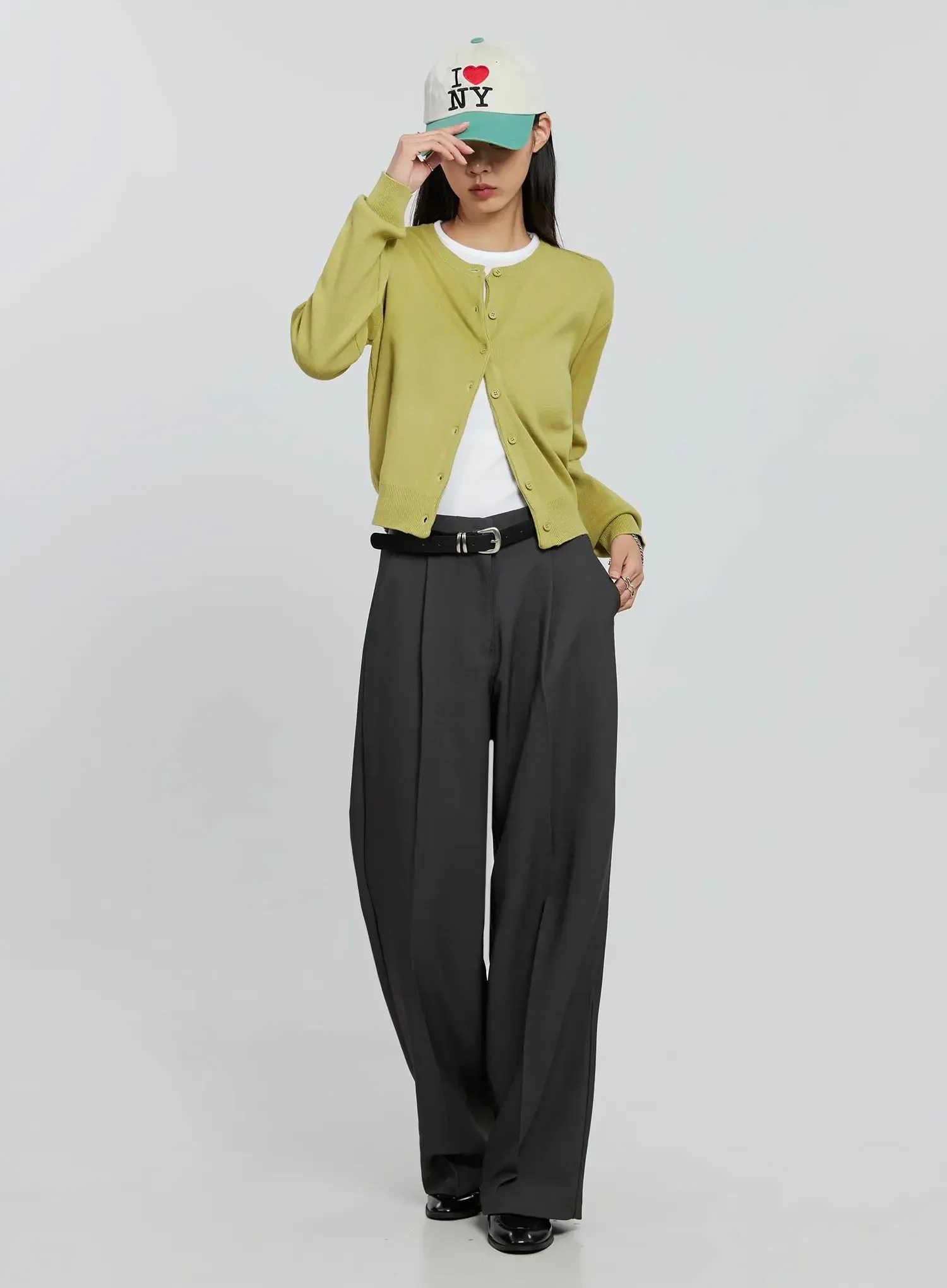 Casual Button-Up Cardigan IN507