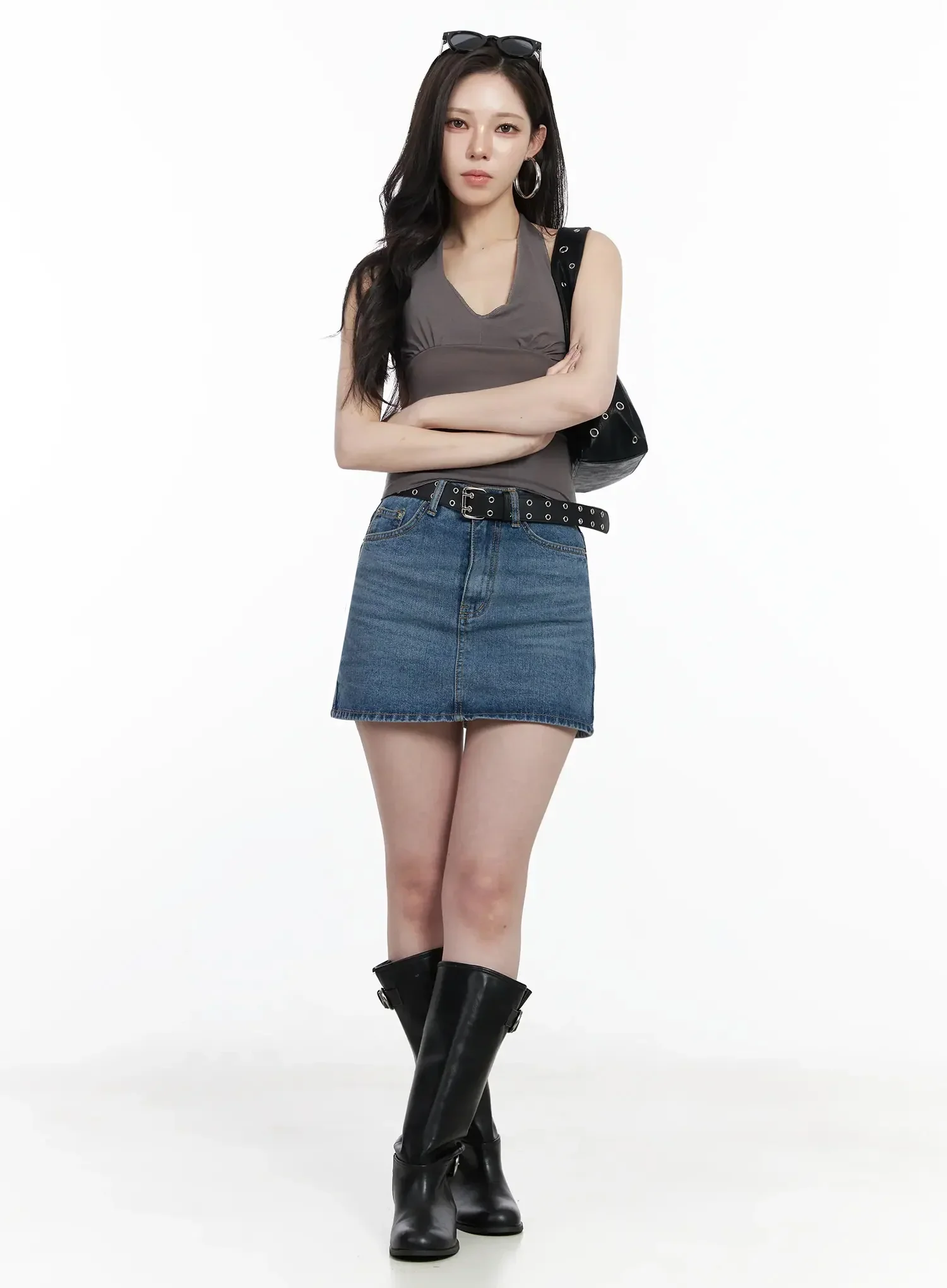 Casual Denim Mini Skirt IJ528 - Image 14