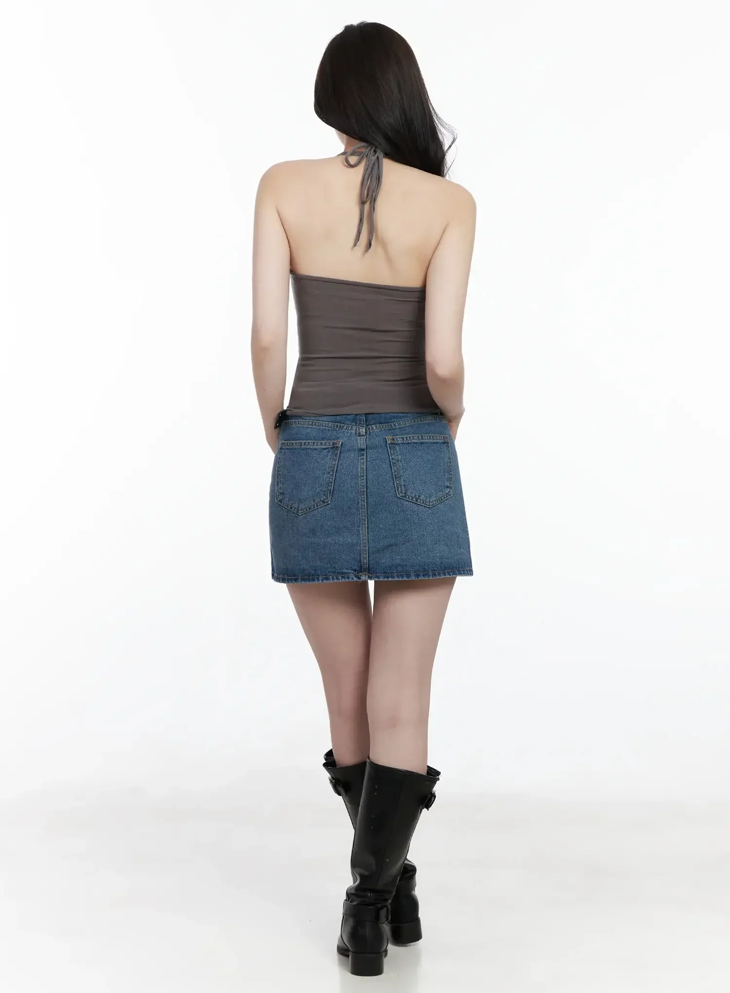 Casual Denim Mini Skirt IJ528 - Image 6