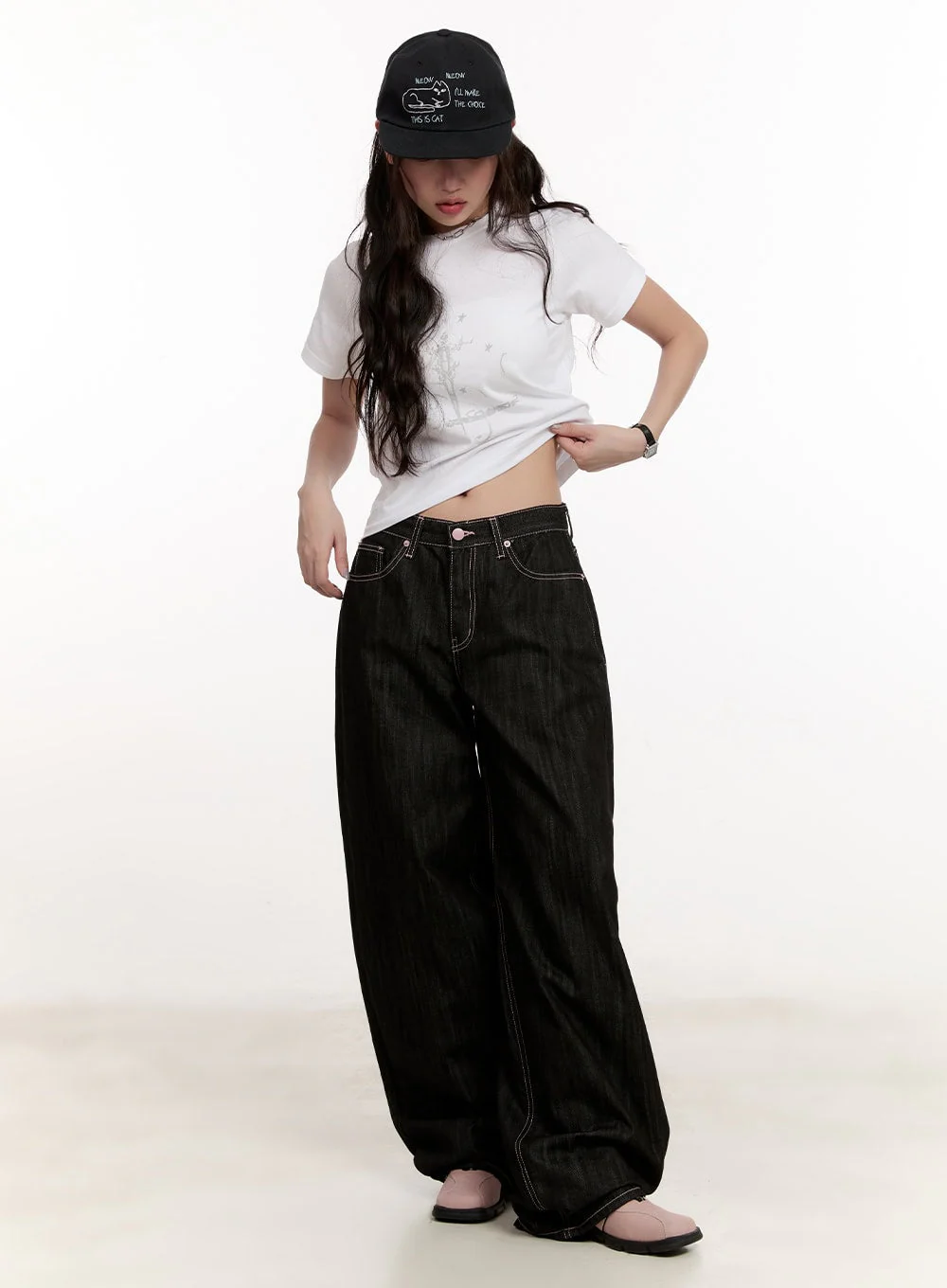 Casual Graphic Crop Tee CM510 - Image 2