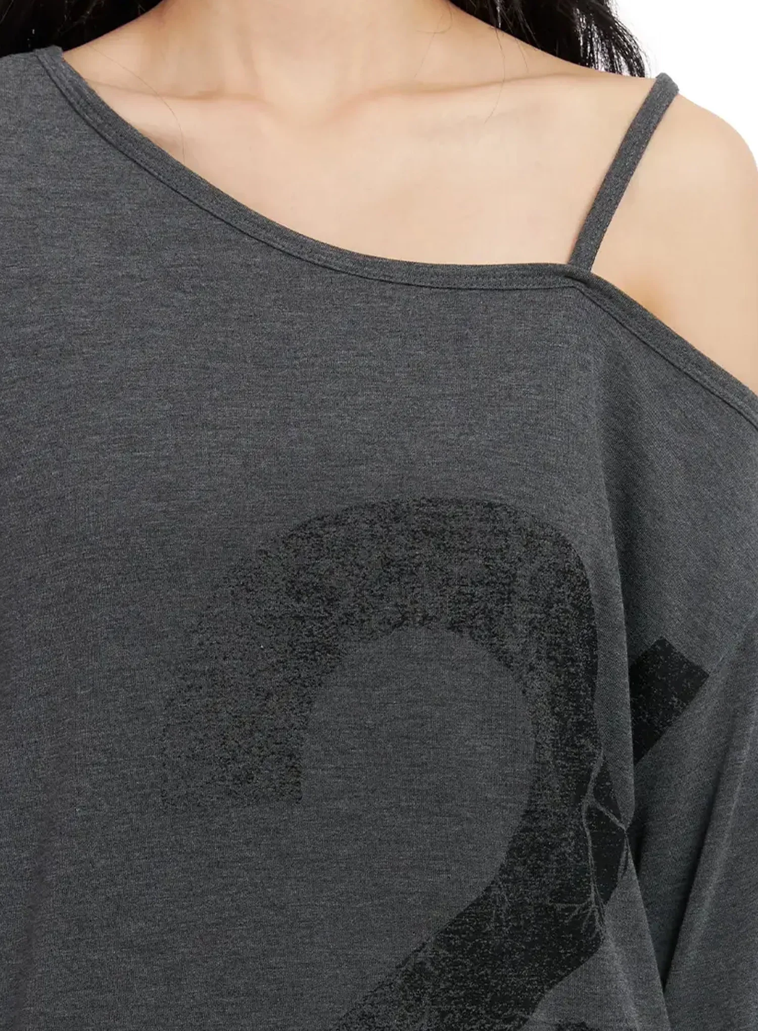 Casual Graphic Long Sleeve Off-Shoulder Top IN528 - Image 6