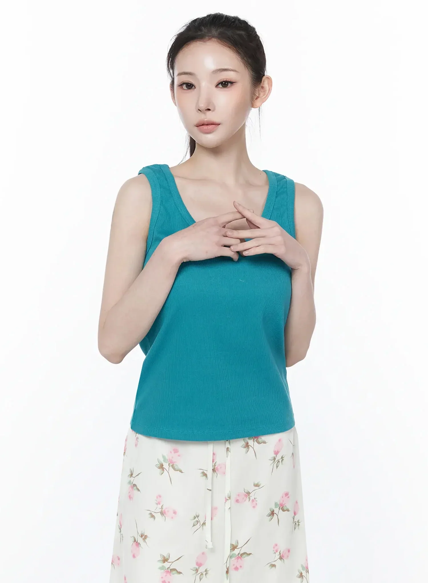 Casual Knit Loose-Fit Tank Top IY515 - Image 6