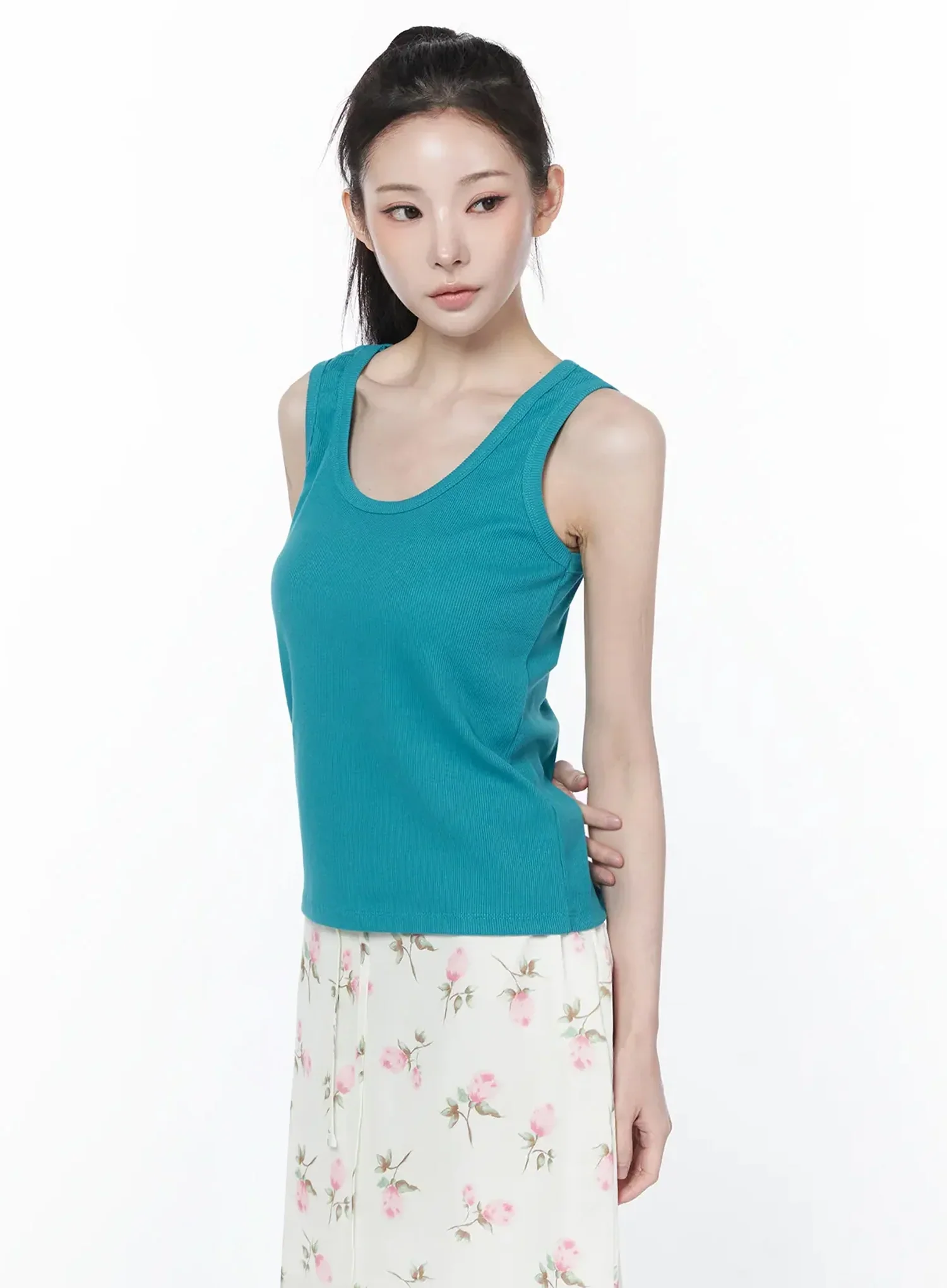 Casual Knit Loose-Fit Tank Top IY515 - Image 7
