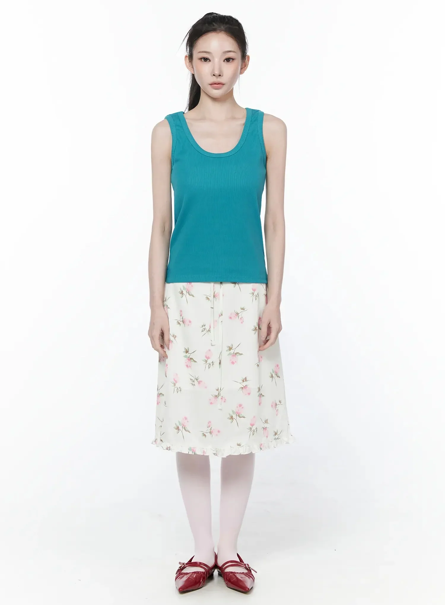Casual Knit Loose-Fit Tank Top IY515 - Image 8