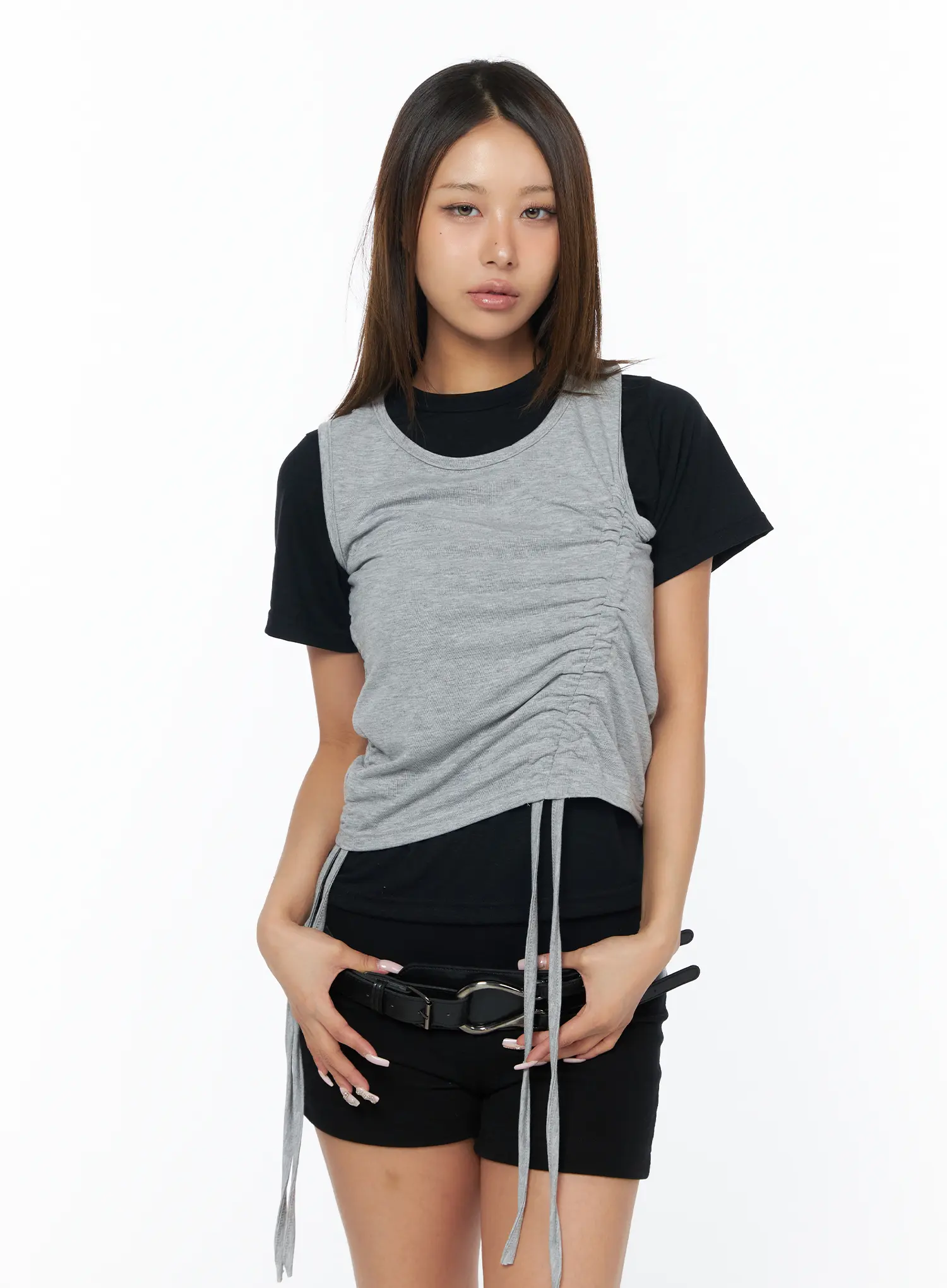 Casual Layered Set With Sleeveless Top CA517 - Image 12