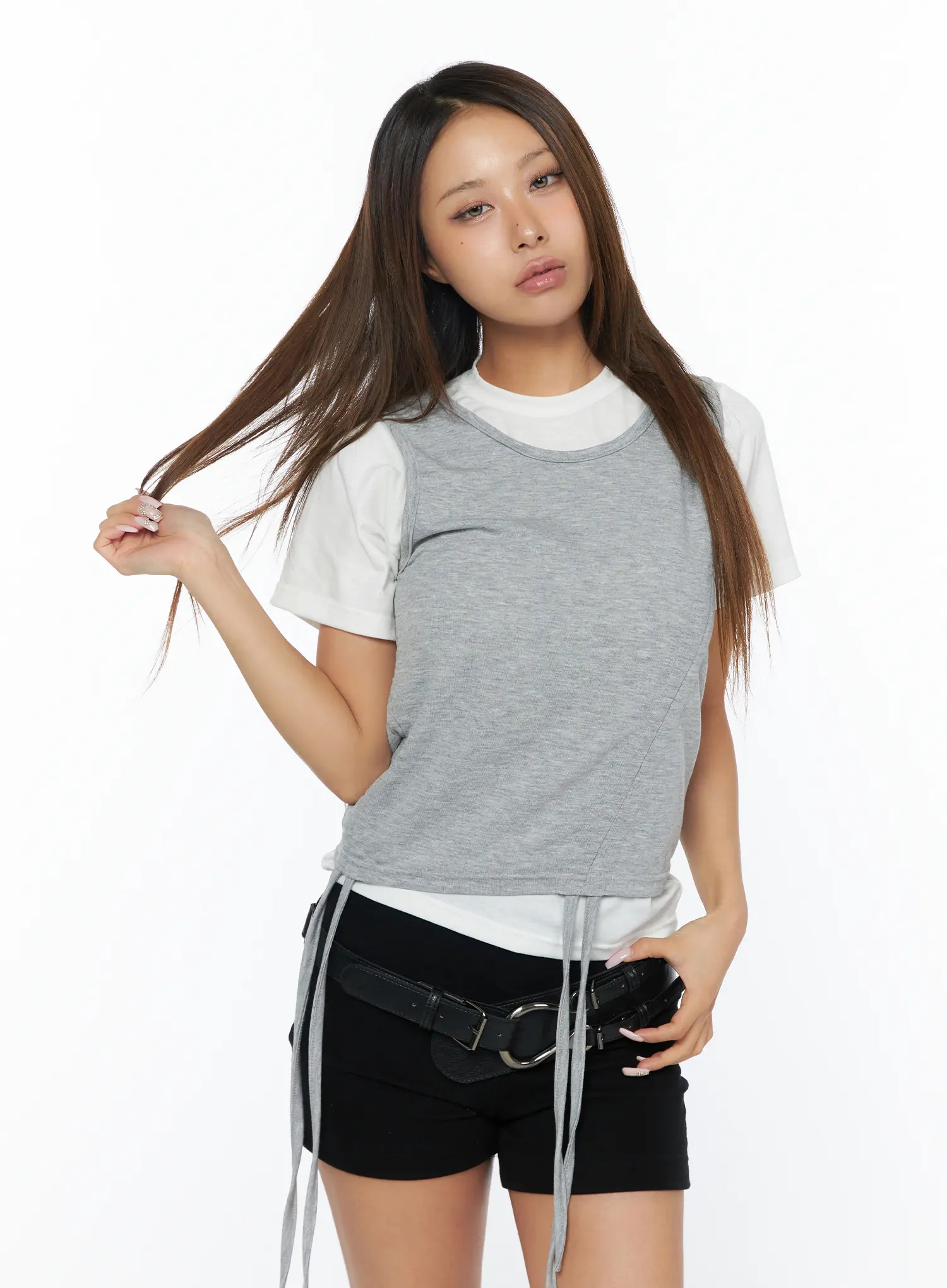 Casual Layered Set With Sleeveless Top CA517 - Image 13
