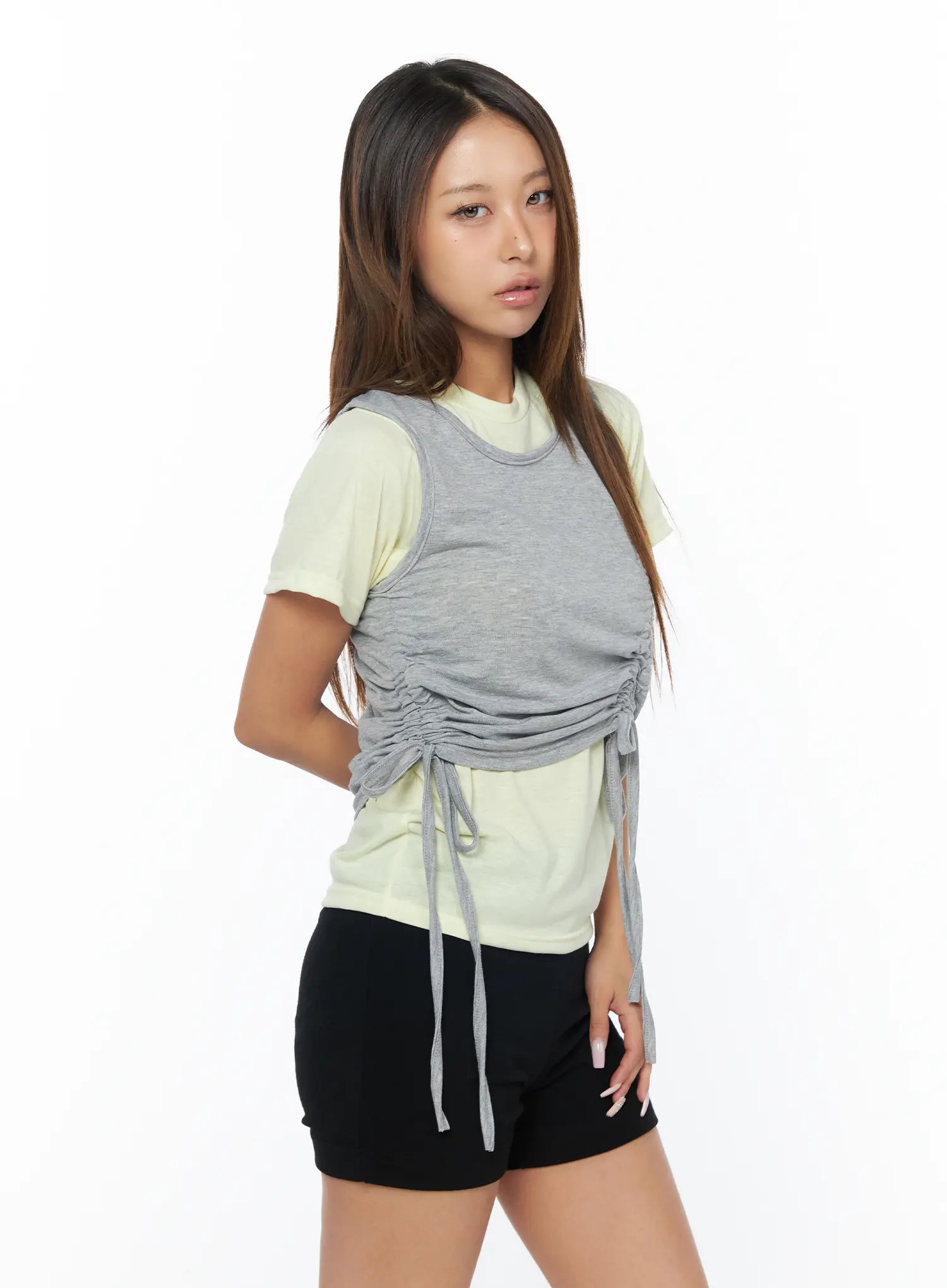 Casual Layered Set With Sleeveless Top CA517 - Image 6