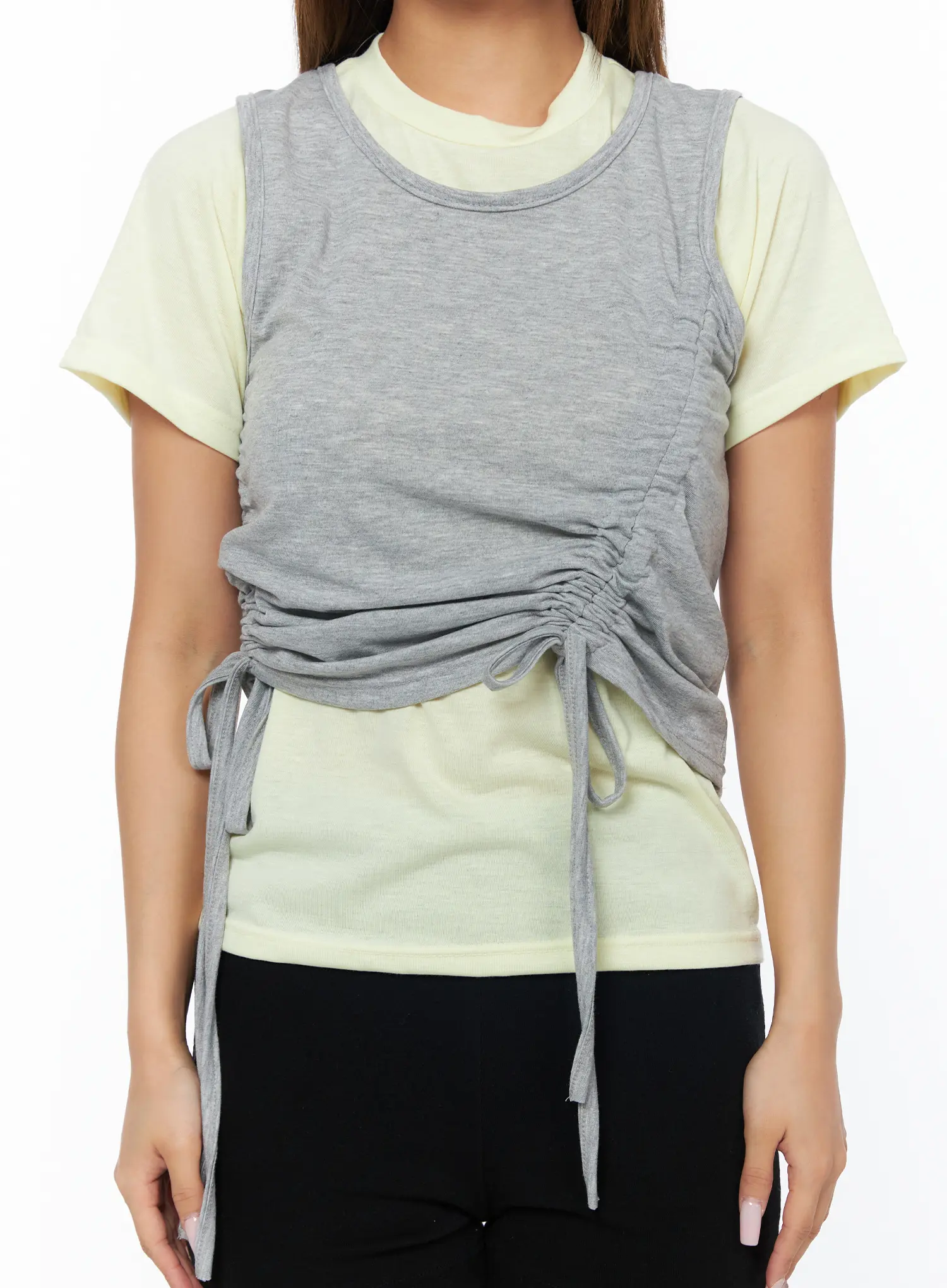 Casual Layered Set With Sleeveless Top CA517 - Image 8