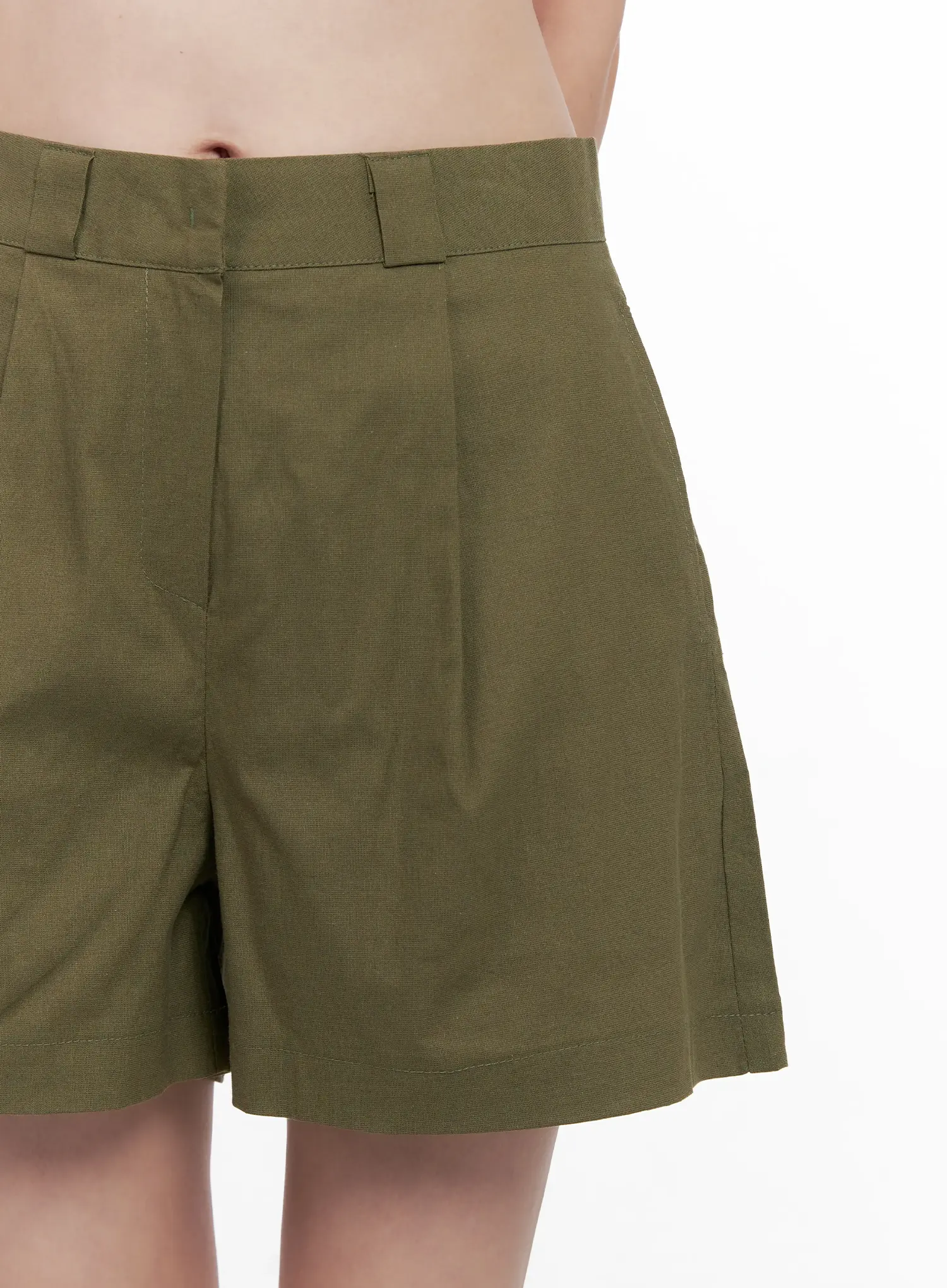 Casual Linen-Blend Shorts CL523 - Image 4