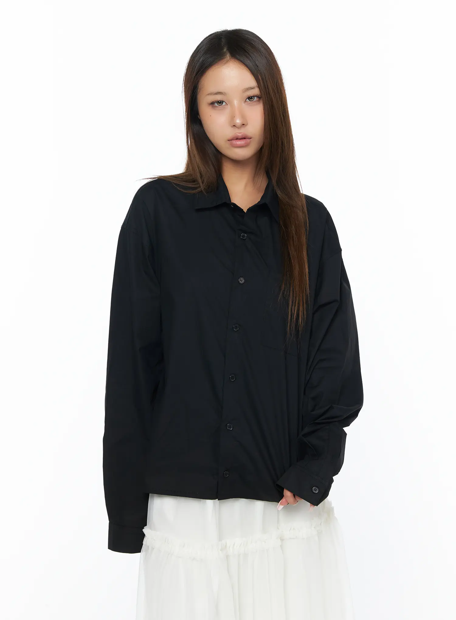 Casual Loose Fit Button-Up Shirt CA516 - Image 13