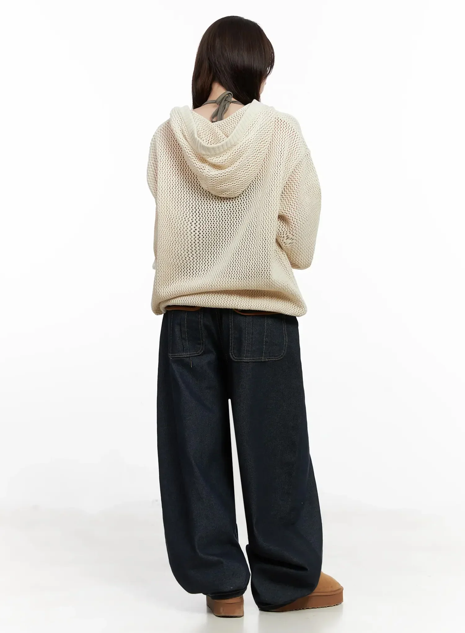 Casual Mesh Lettering Hoodie Jacket IN514 - Image 10