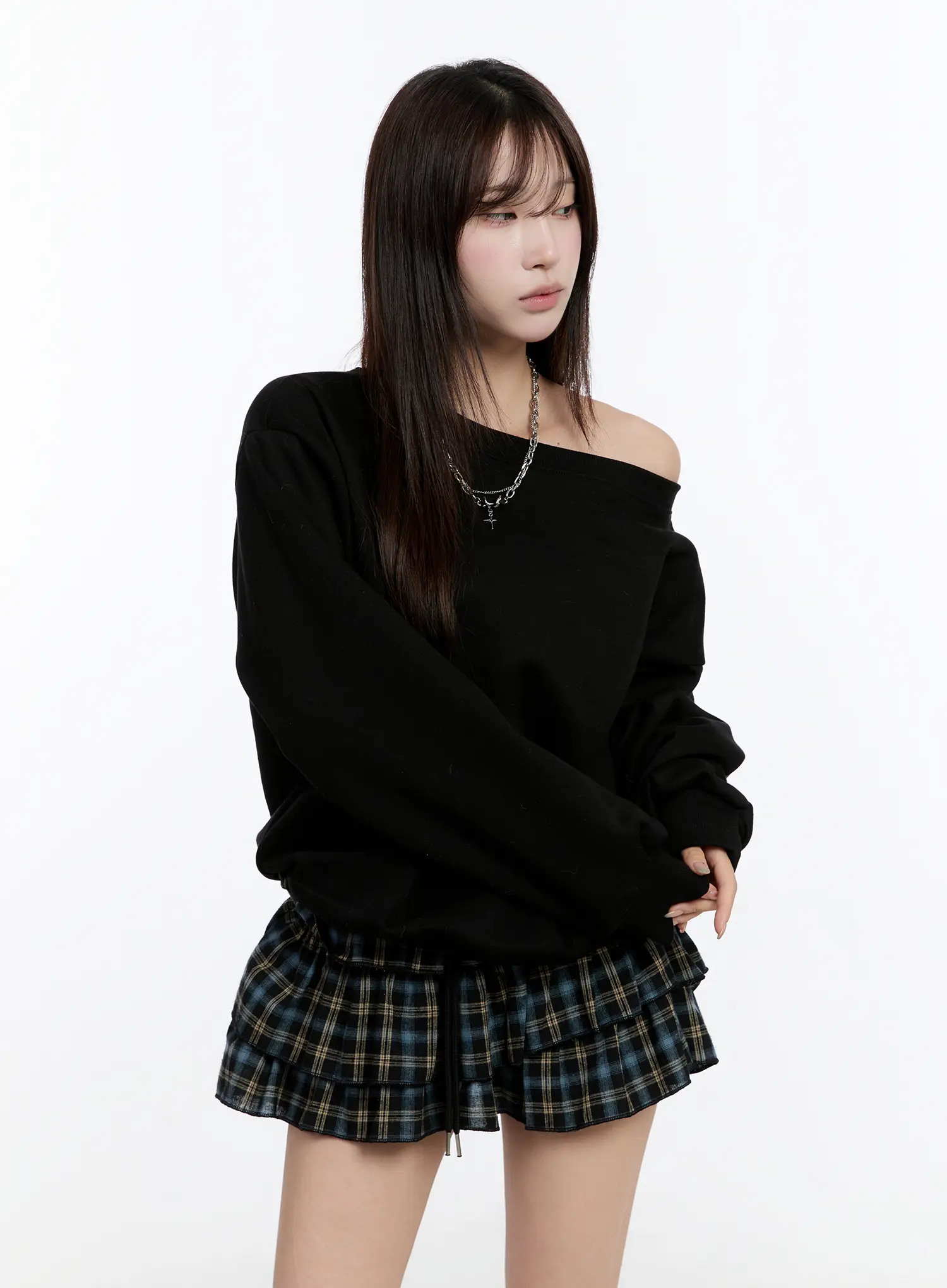 Casual Off-Shoulder Sweatshirt CN524 - Image 11