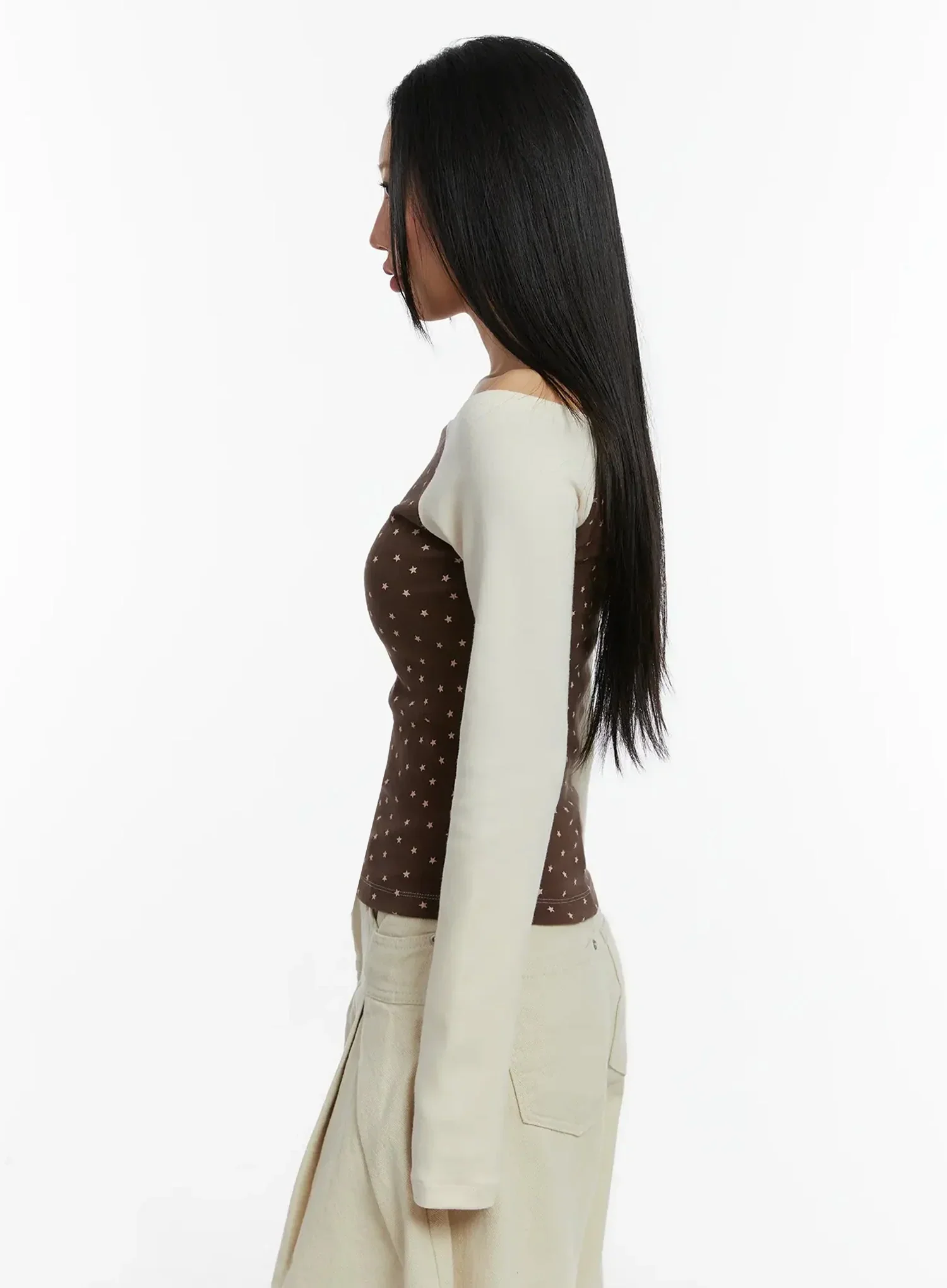 Casual Patterned Off-Shoulder Top ID526 - Image 7