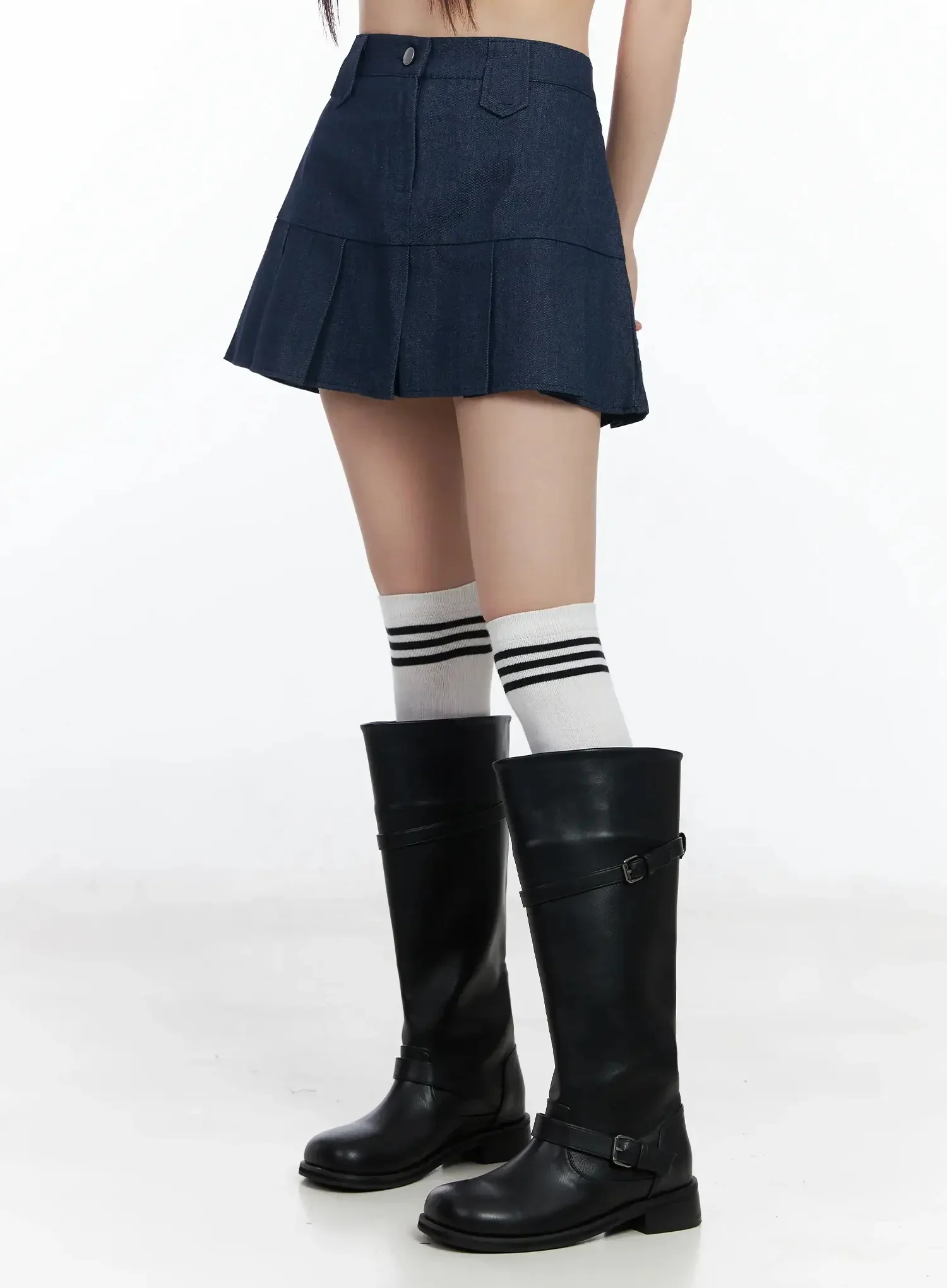 Casual Pleated Mini Skirt IM523 - Image 7