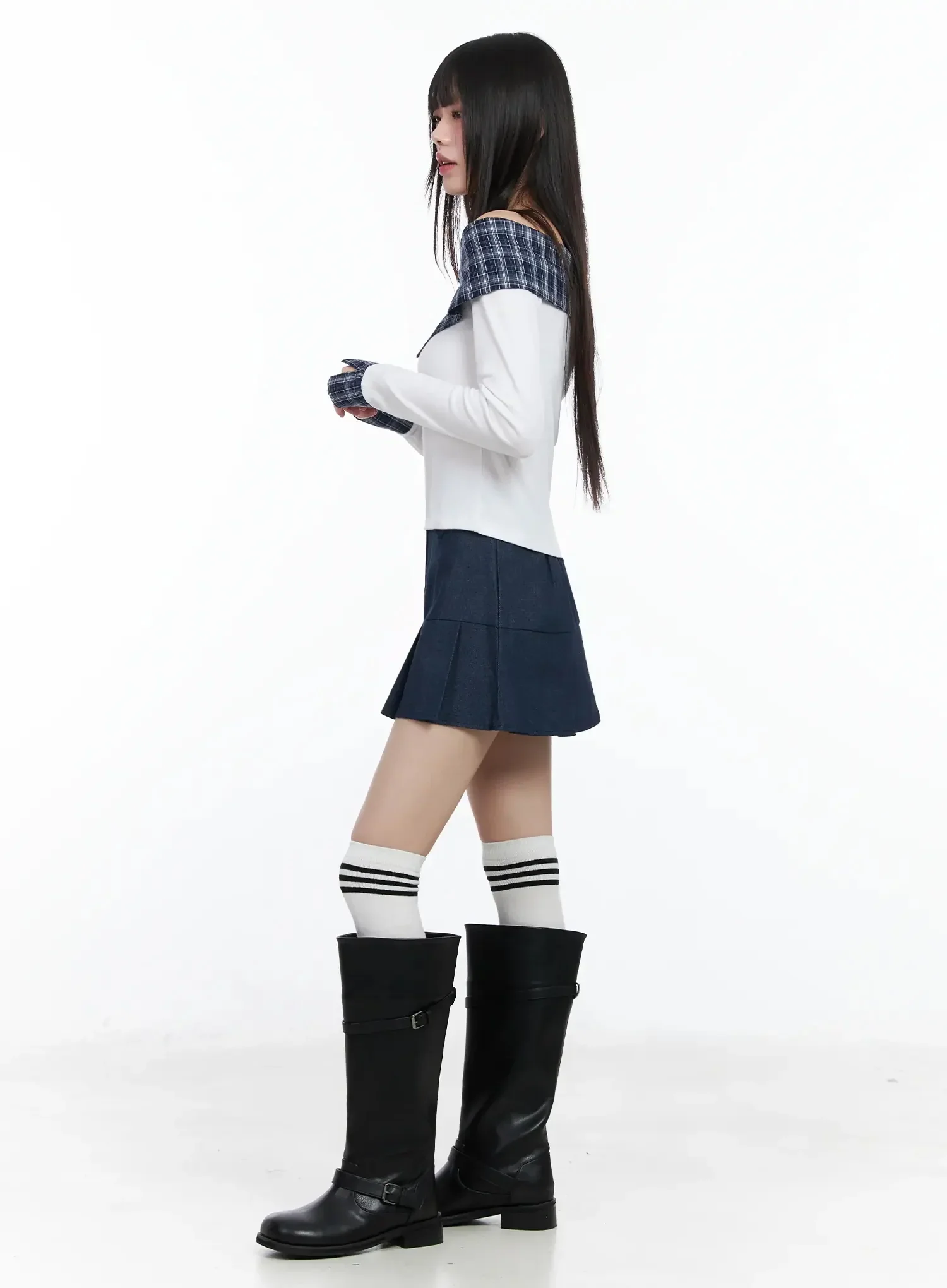 Casual Pleated Mini Skirt IM523 - Image 8
