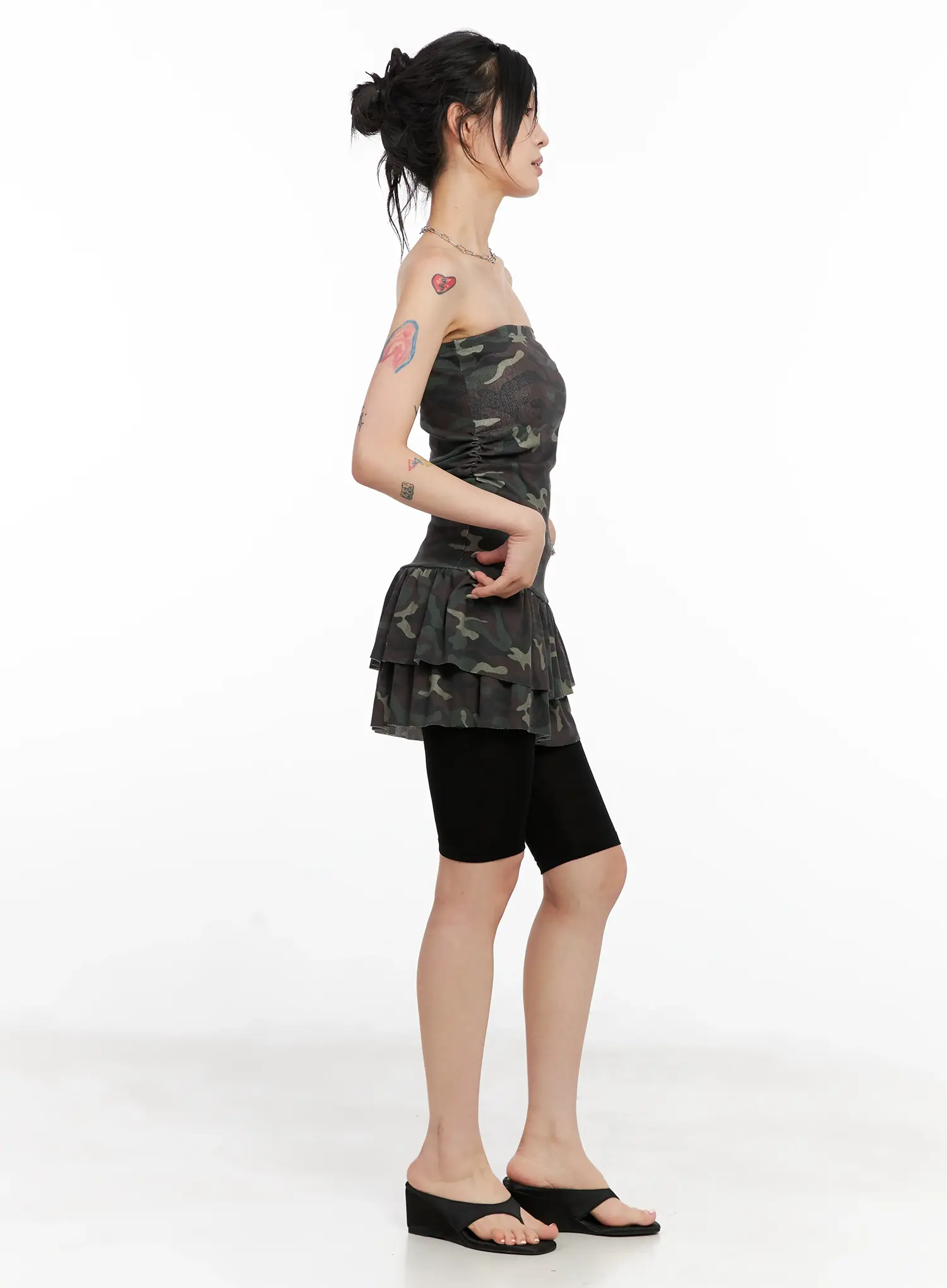 Casual Stretch Biker Shorts CL525 - Image 4