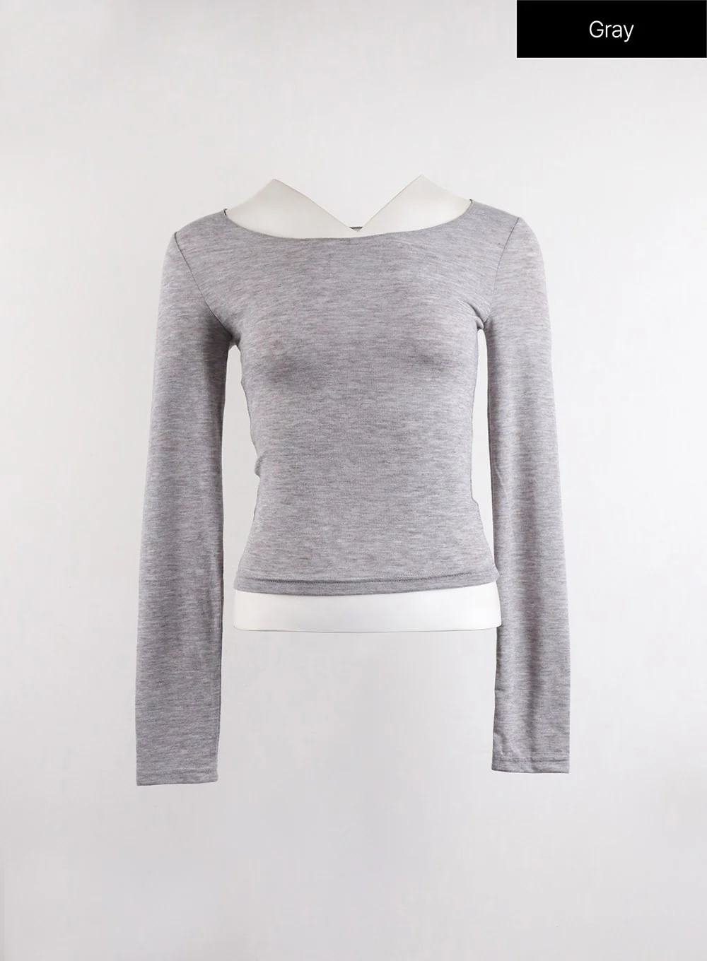 Casual U-Neck Long Sleeve Top CJ417 - Image 8