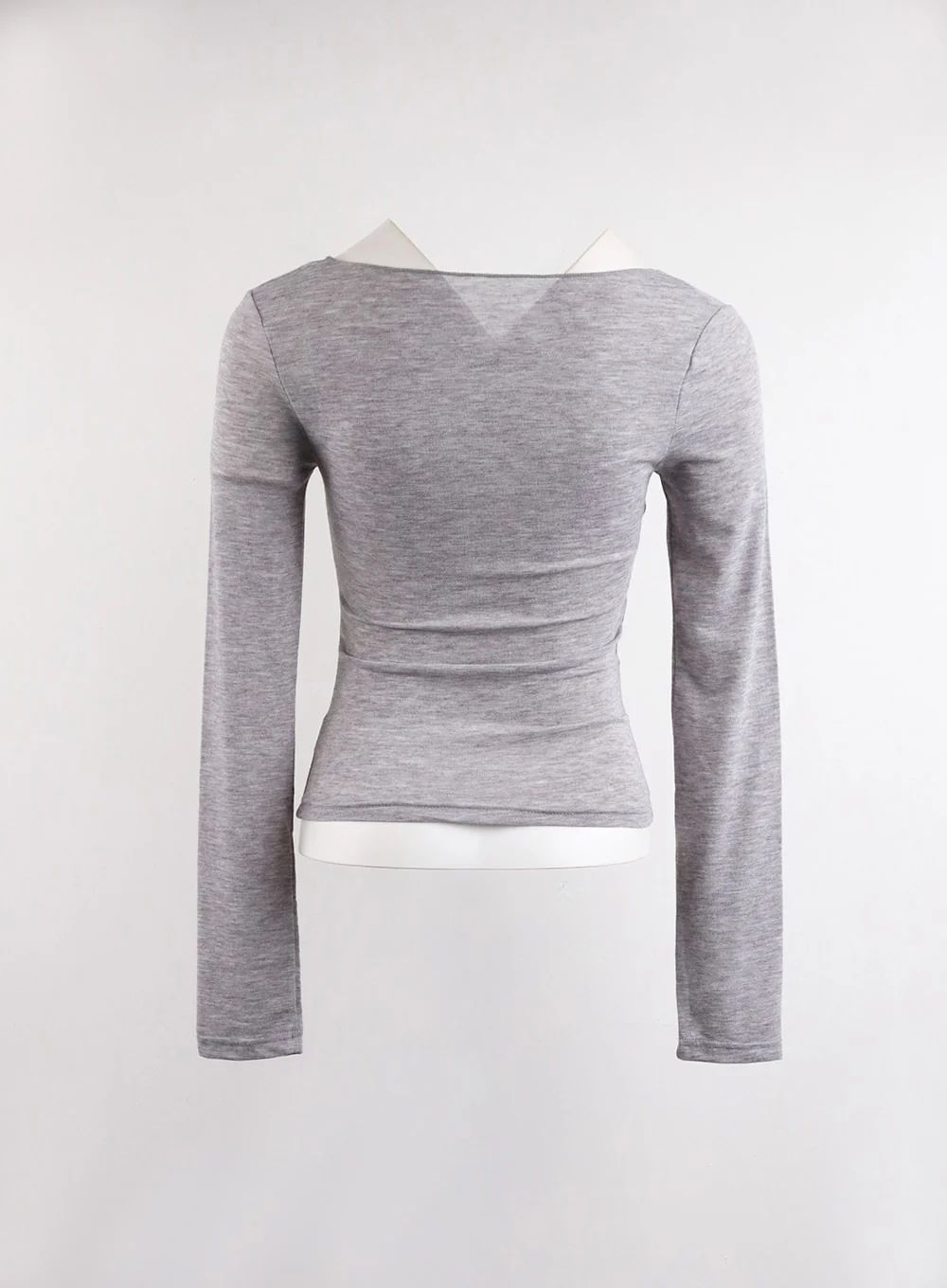 Casual U-Neck Long Sleeve Top CJ417 - Image 9