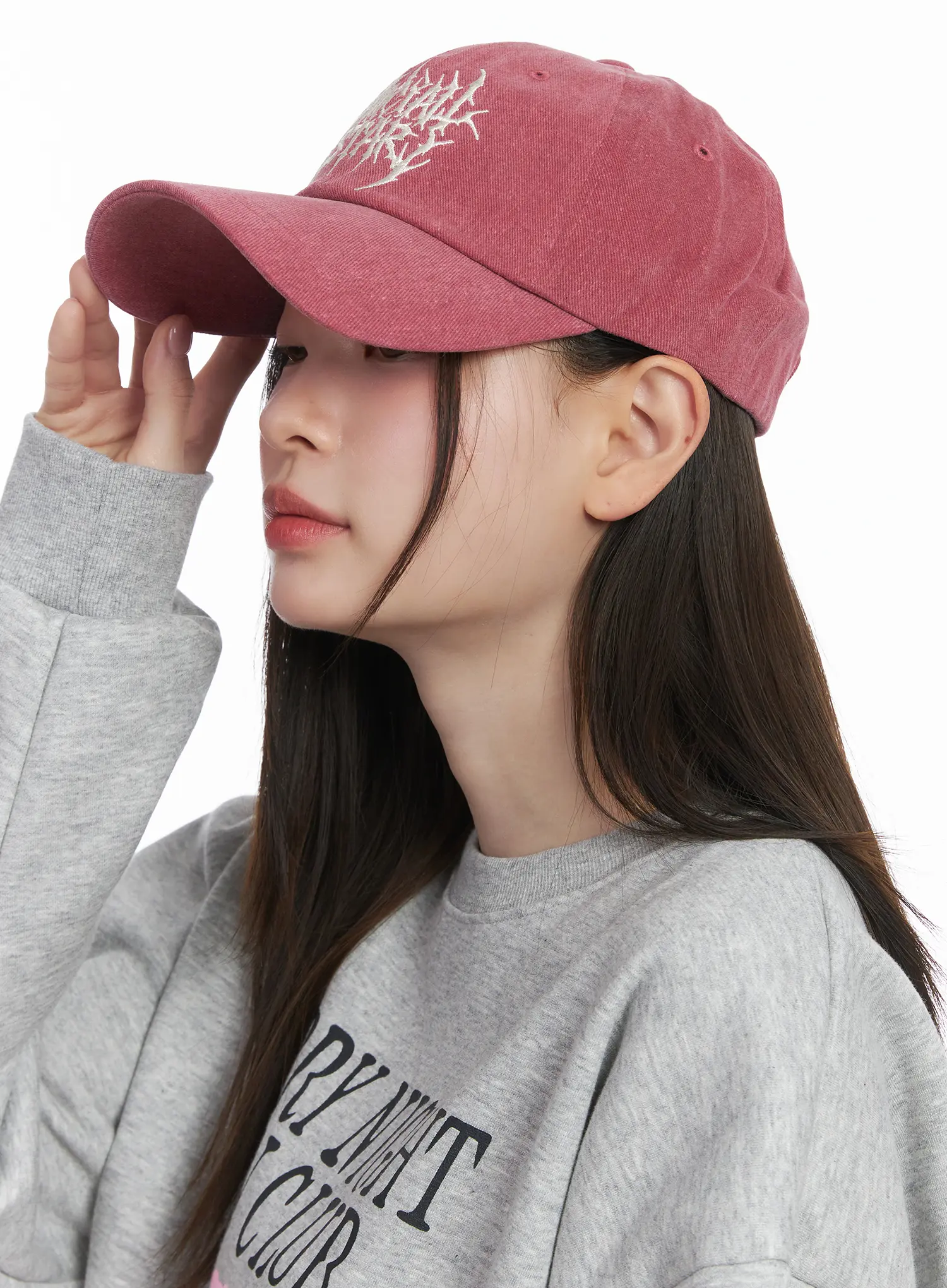 Casual Washed Logo Cap CJ512 - Image 2