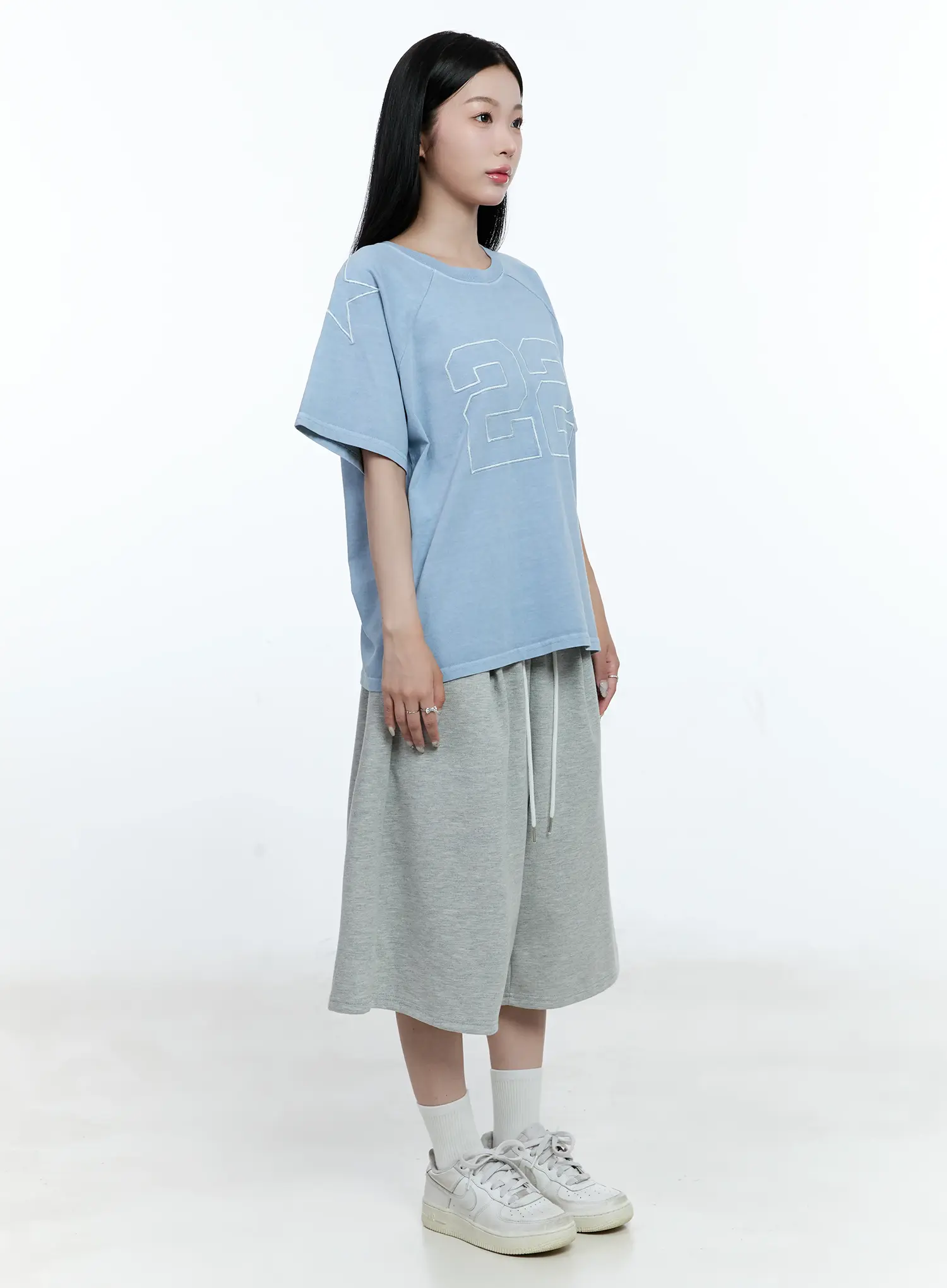 Casual Wide-Leg Bermuda Sweatshorts CG513 - Image 6