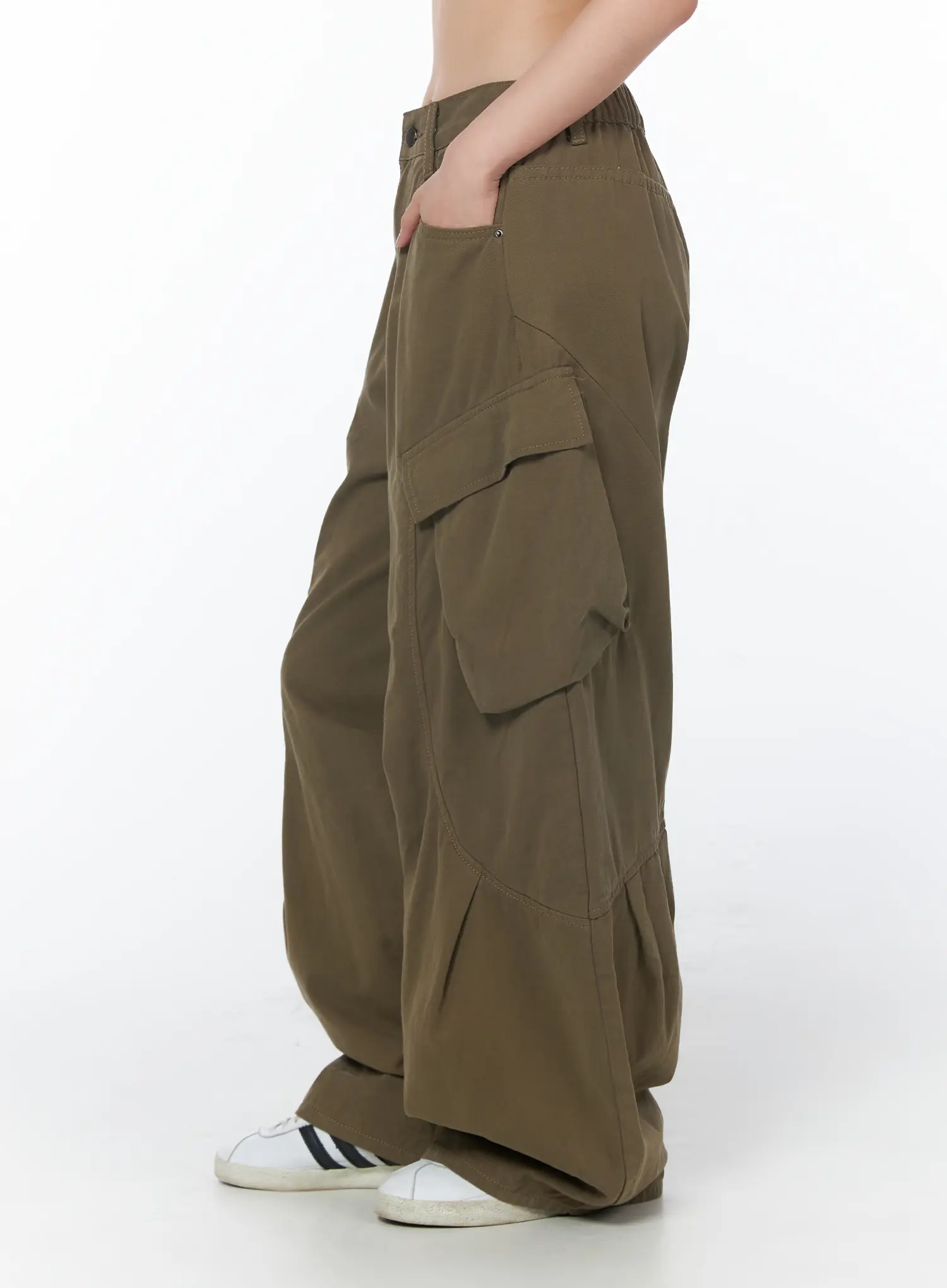 Casual Wide Leg Cargo Pants CY508 - Image 3