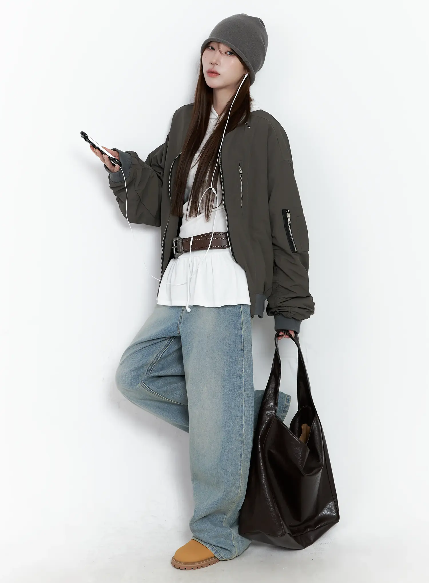 Casual Zip-Up Bomber Jacket CS501 - Image 5