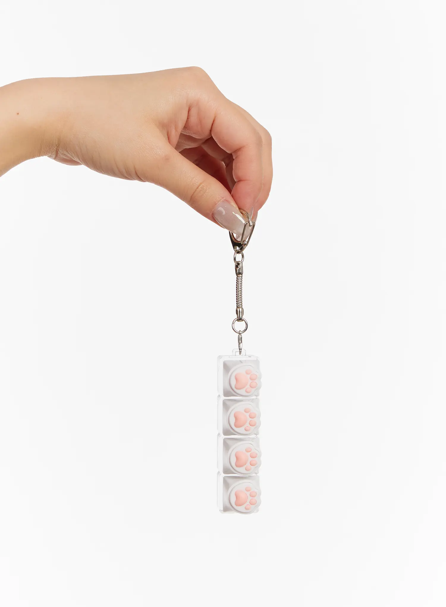 Cat Paw Print Keycap Keyring IM527 - Image 5
