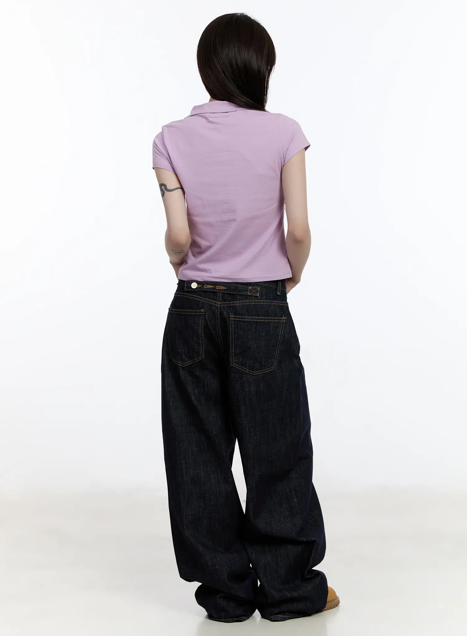 Cece No-Fade Wide-Leg Jeans CA501 - Image 4