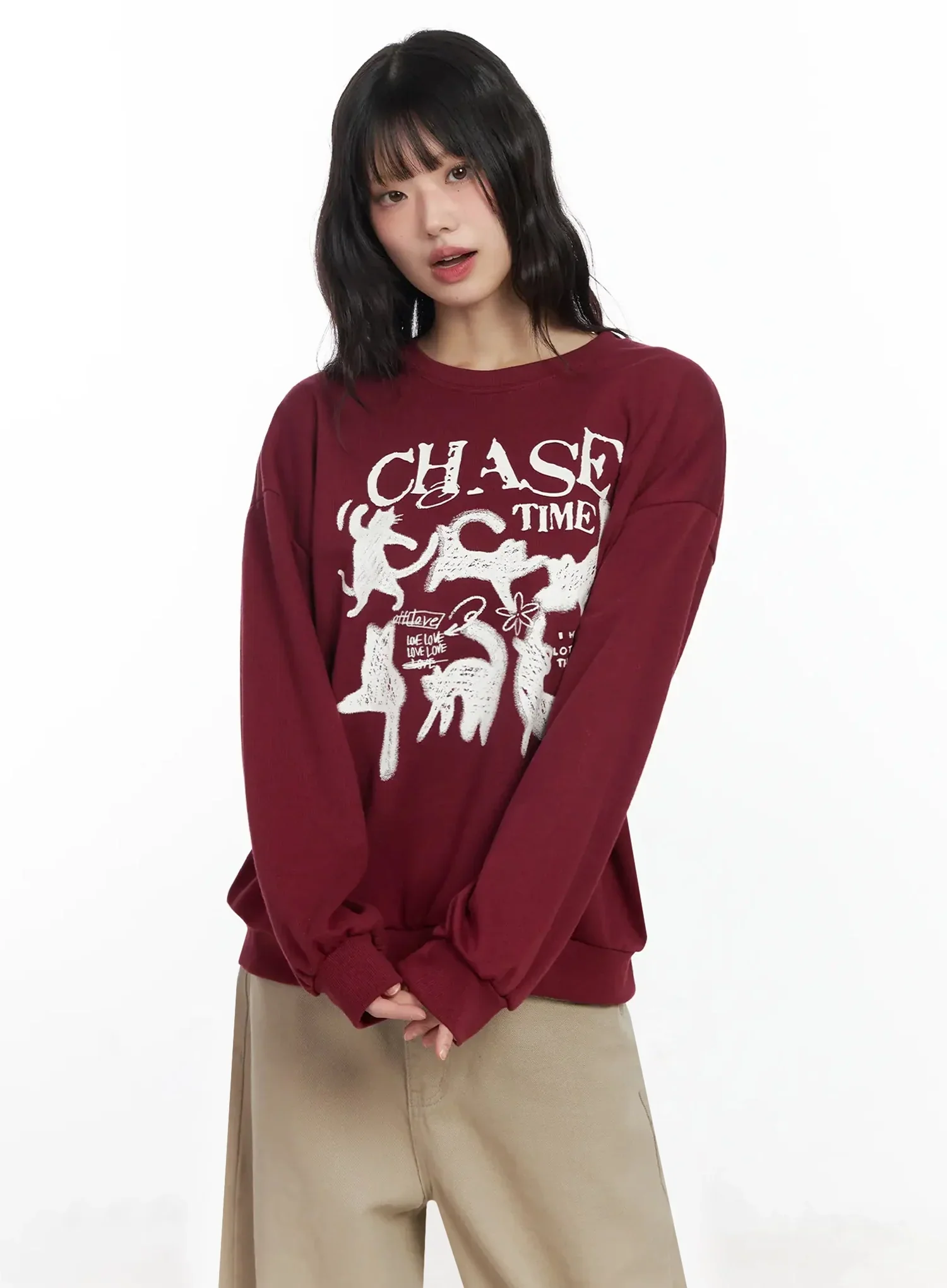 Chase Time Graphic Sweatshirt F516 - Image 3