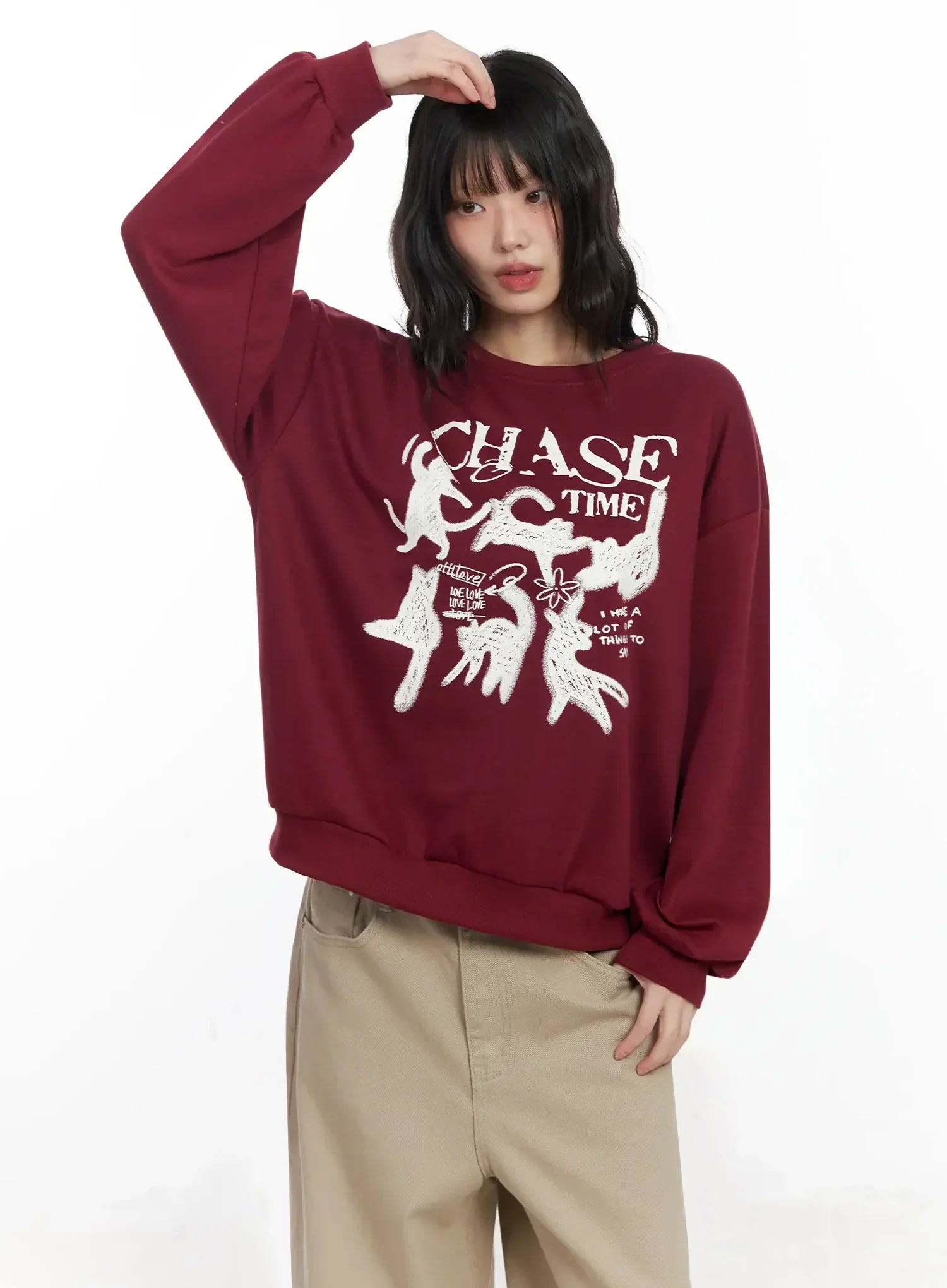 Chase Time Graphic Sweatshirt F516 - Image 7