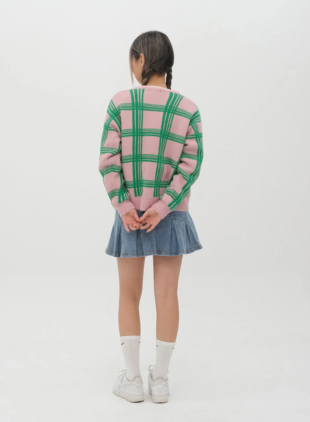 Check Pattern Cardigan J15 - Image 9