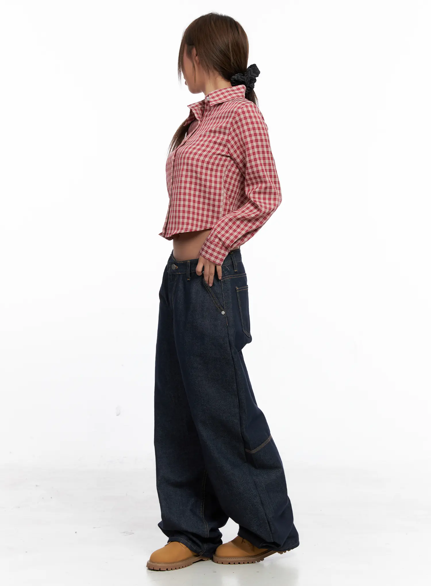 Checkered Crop Long Sleeve CS522 - Image 6