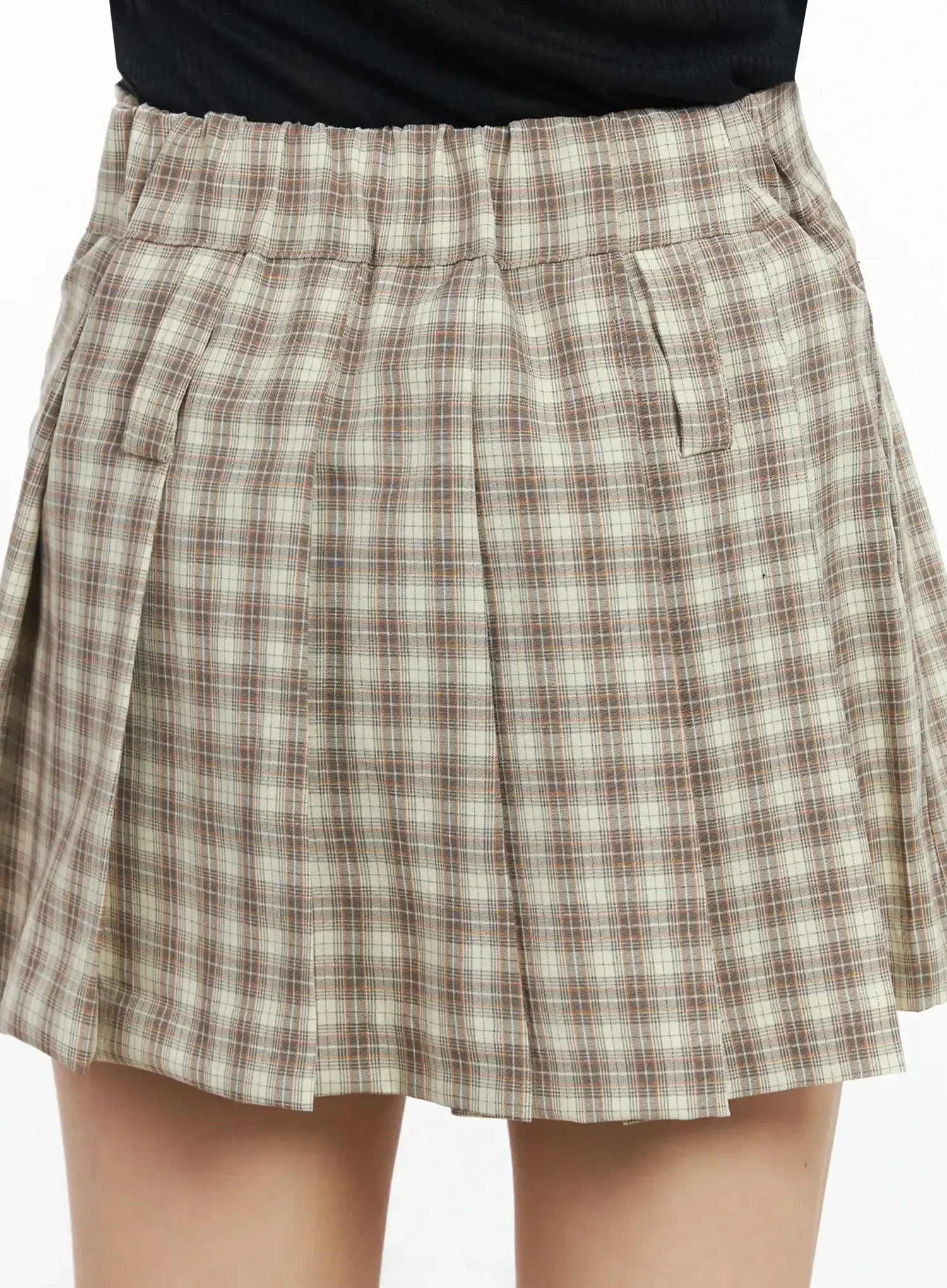 Checkered Pleated Skirt IM530 - Image 10