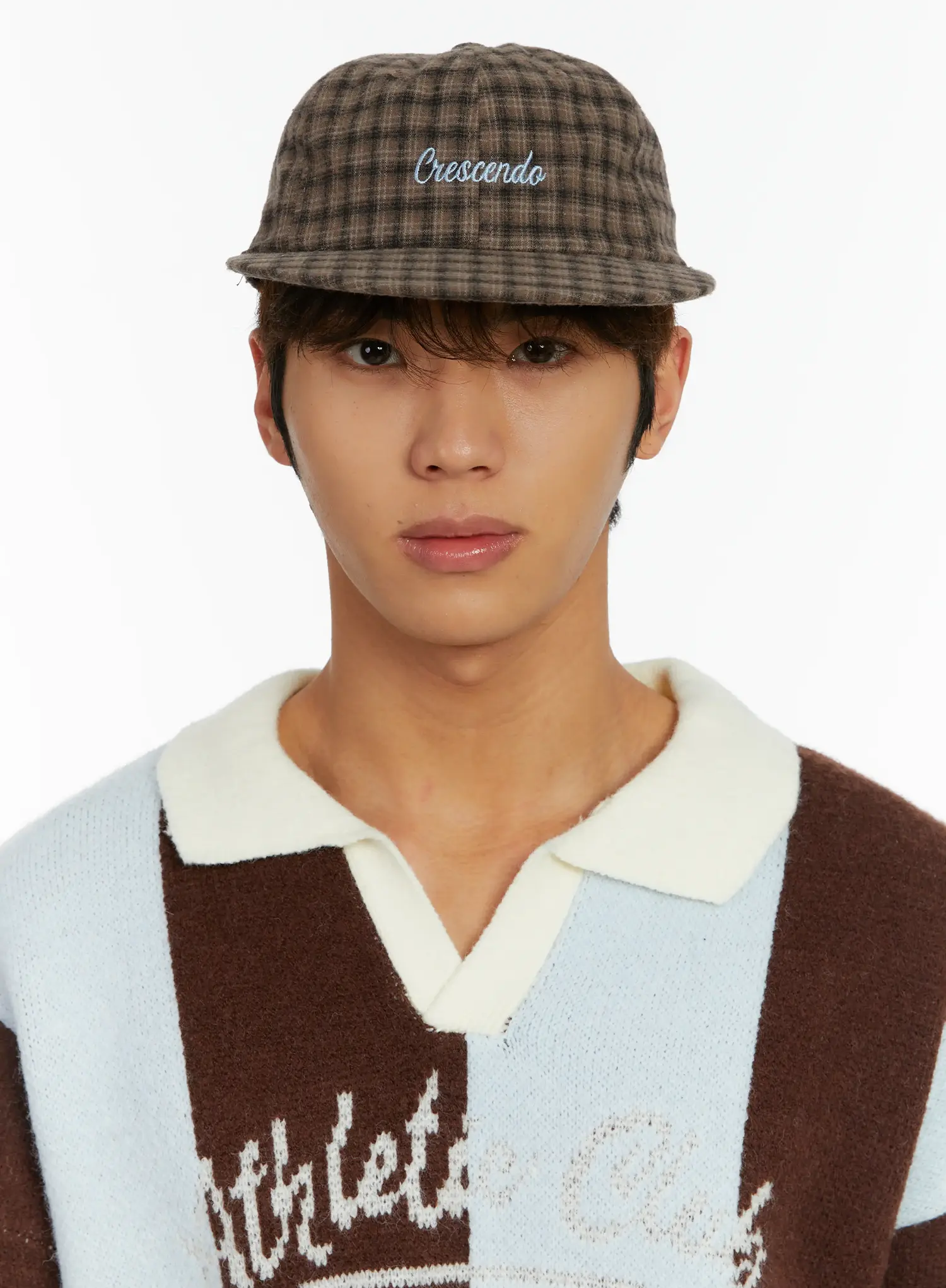 Checkered Street Style Camp Hat ID523 - Image 3