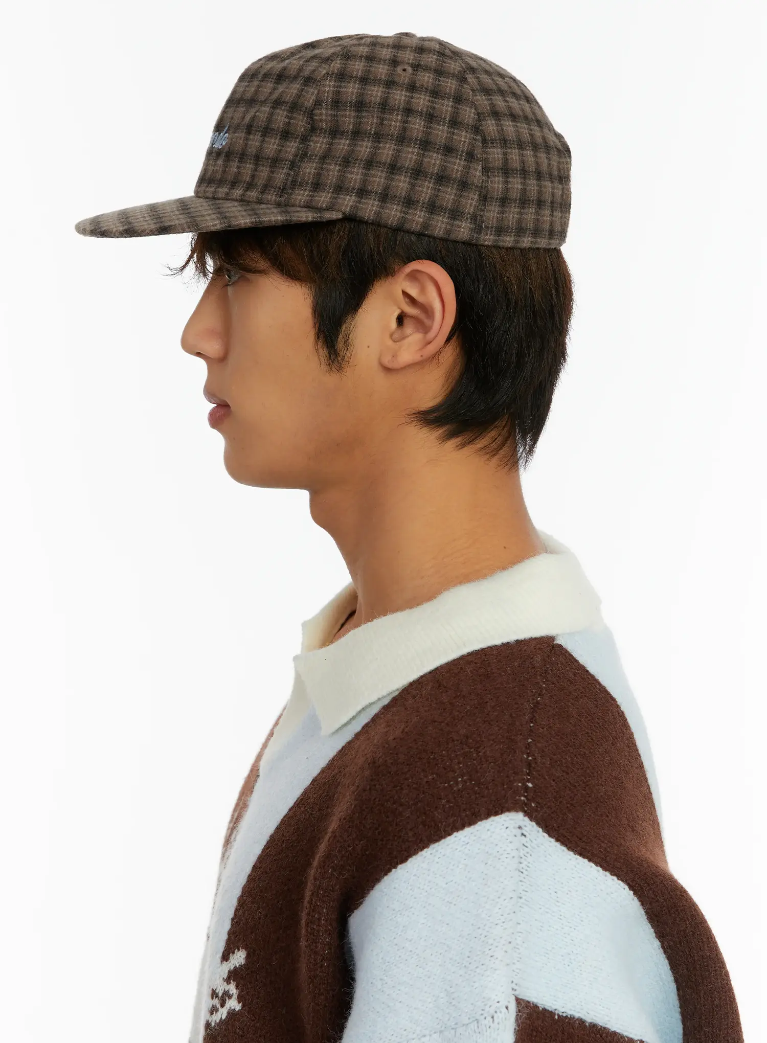 Checkered Street Style Camp Hat ID523 - Image 5