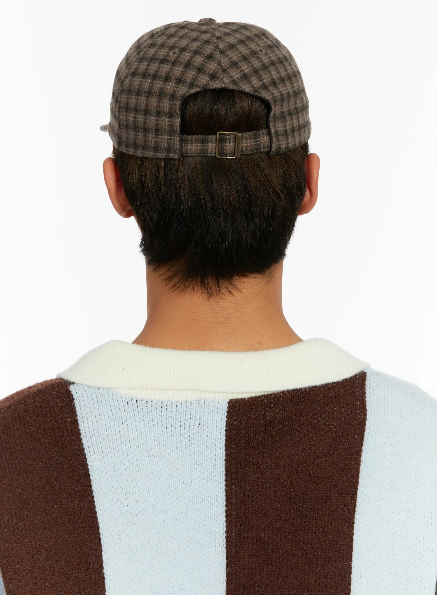 Checkered Street Style Camp Hat ID523 - Image 6