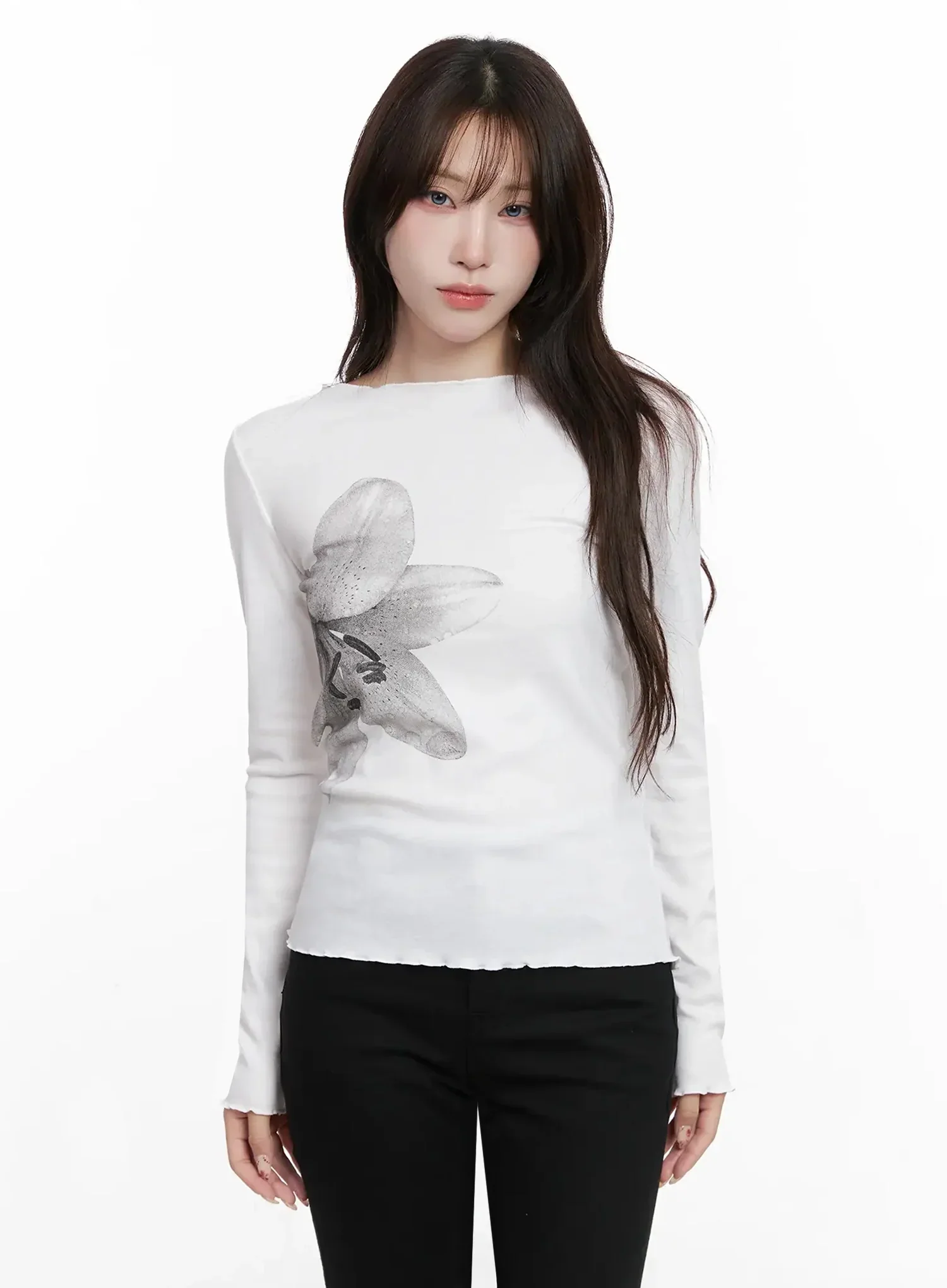 Chic Botanical Print Shirt IN514 - Image 13
