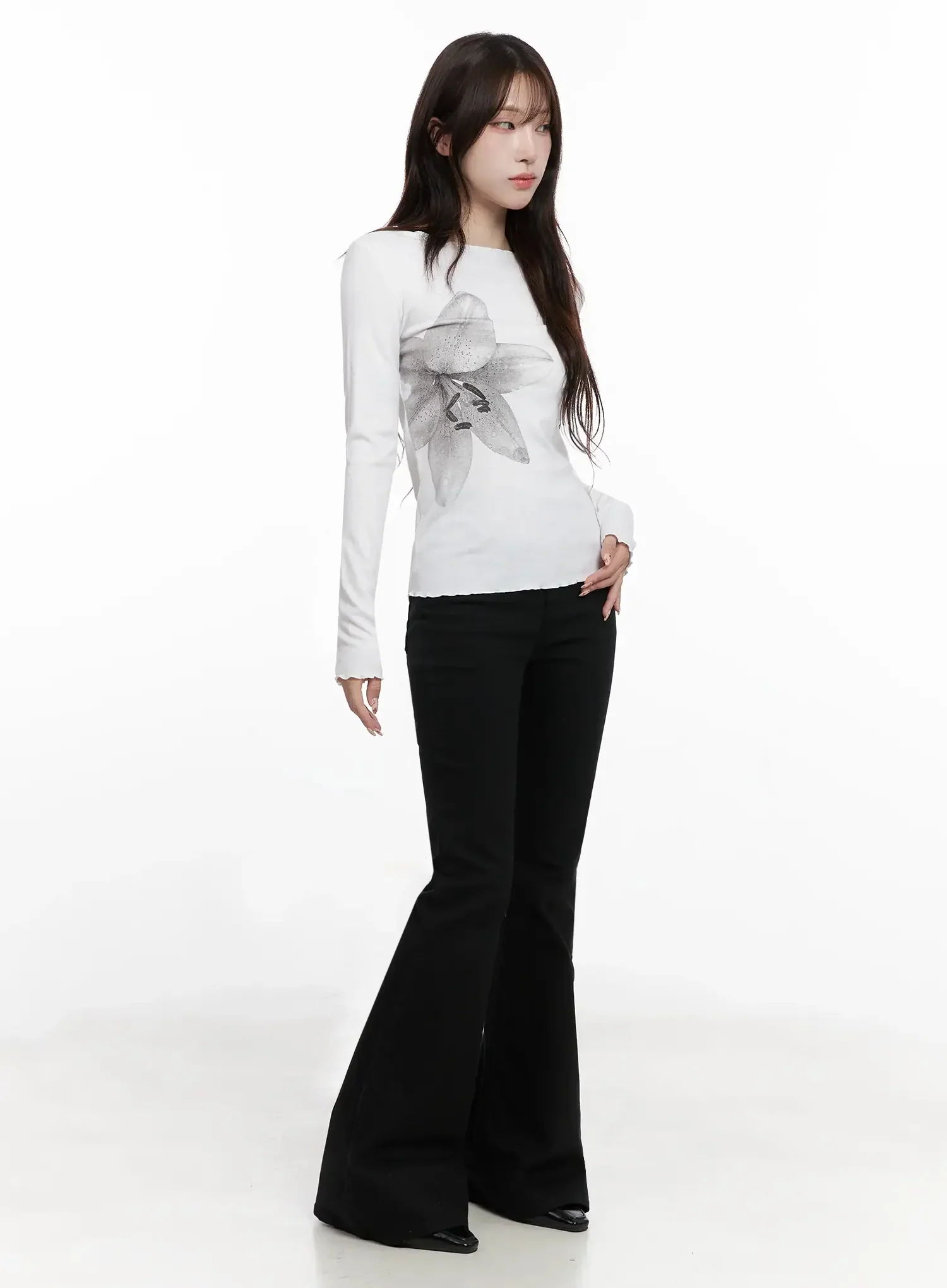Chic Botanical Print Shirt IN514 - Image 9