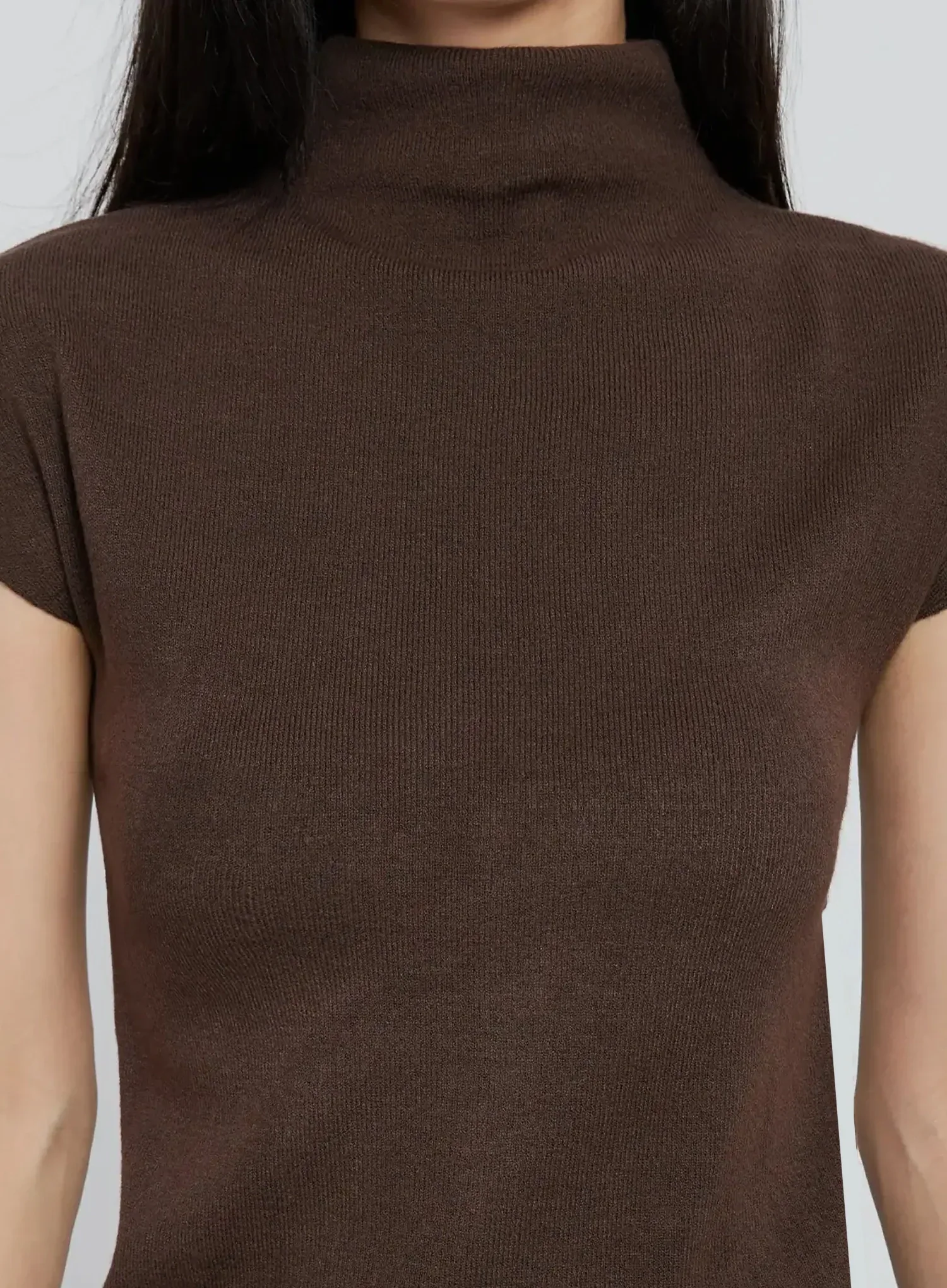 Chic High Neck Knit Top IO530 - Image 3