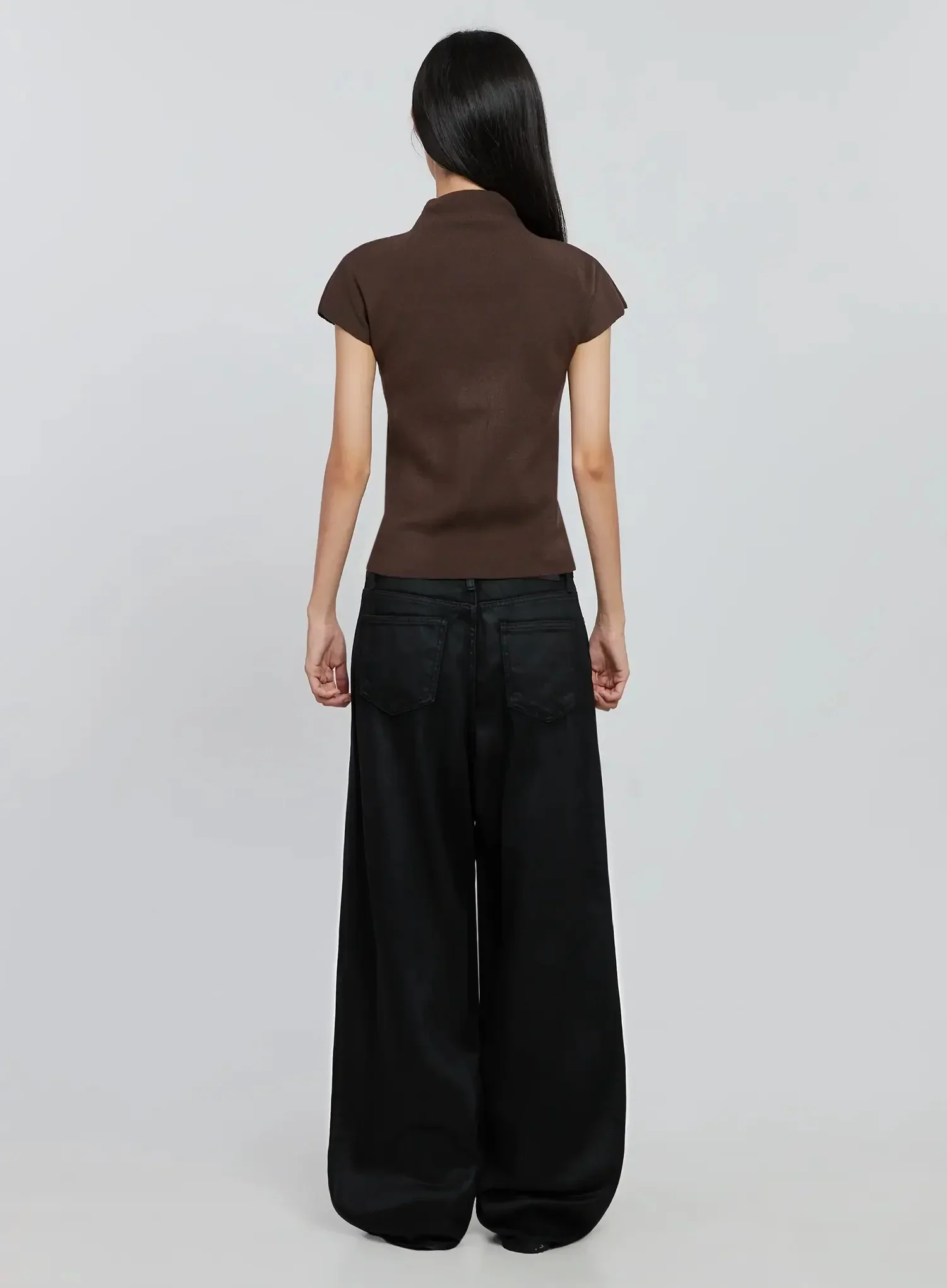 Chic High Neck Knit Top IO530 - Image 7