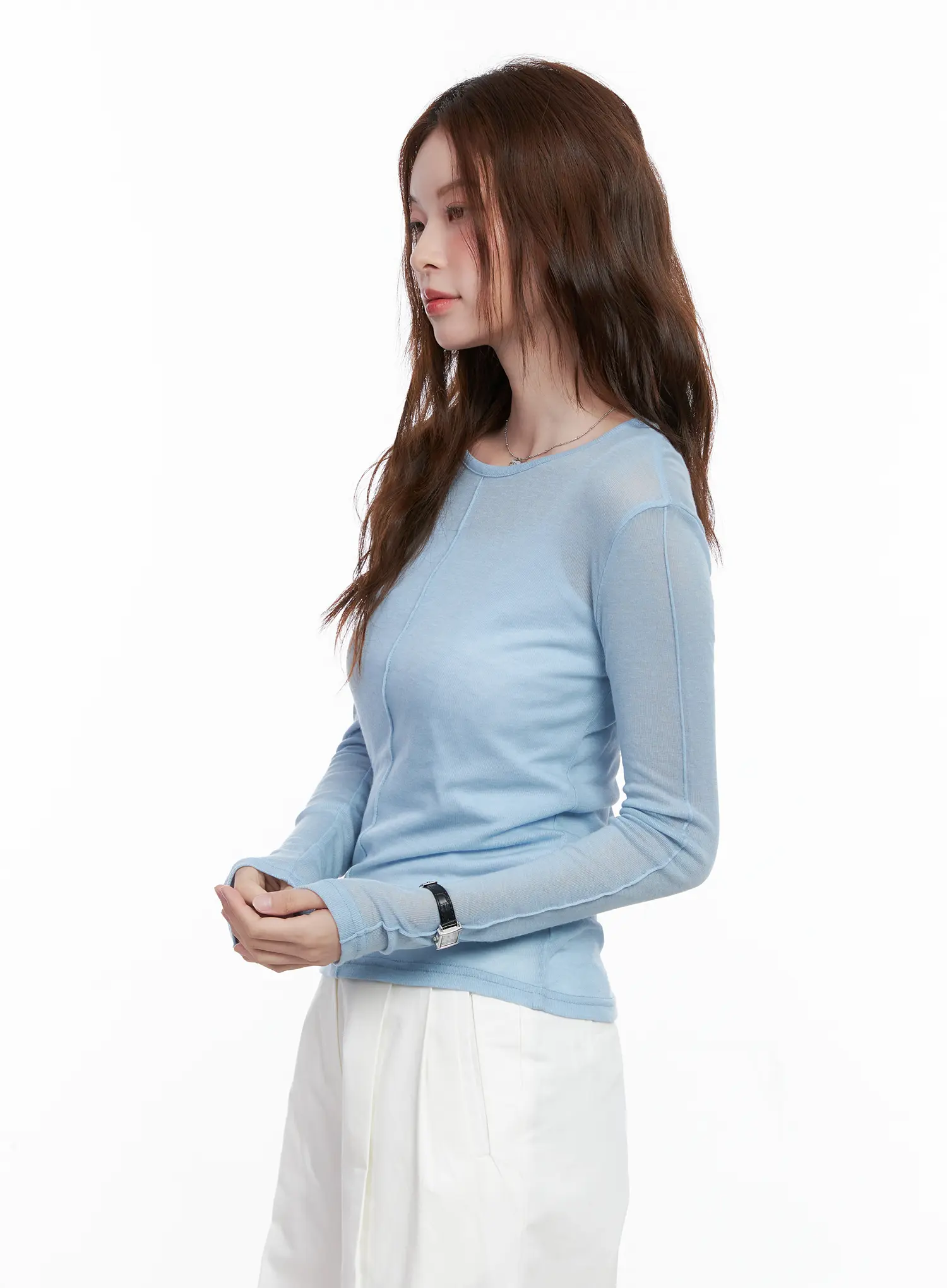 Chic Mesh Long Sleeve Top CG520 - Image 4