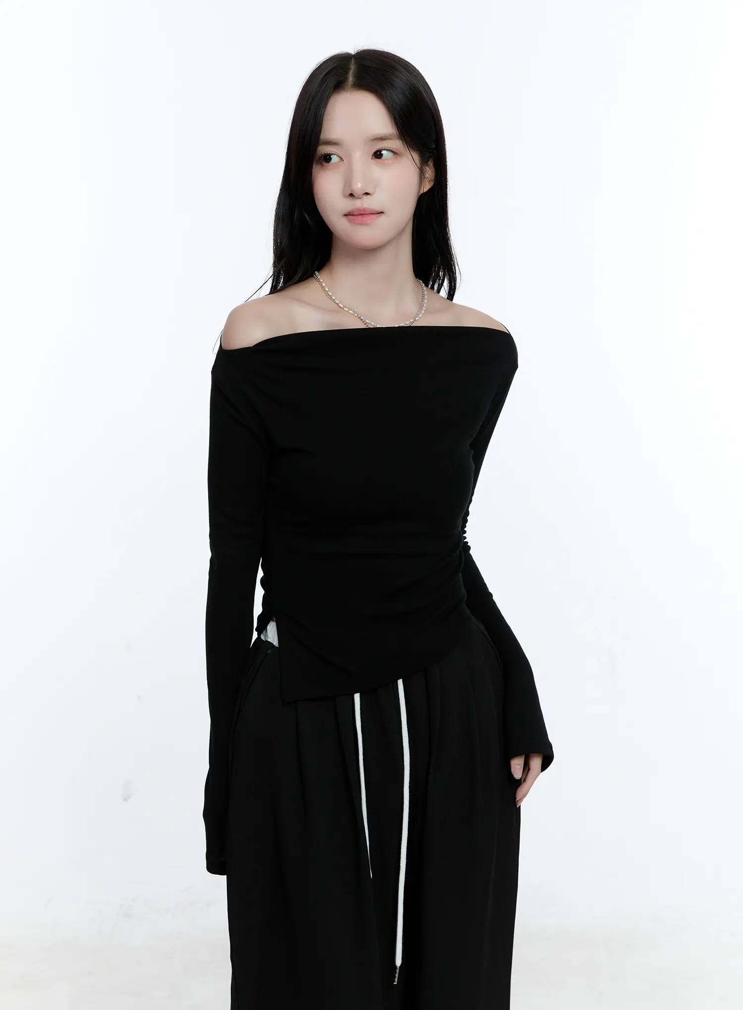 Chic Off-Shoulder Long-Sleeve Top CG512 - Image 12