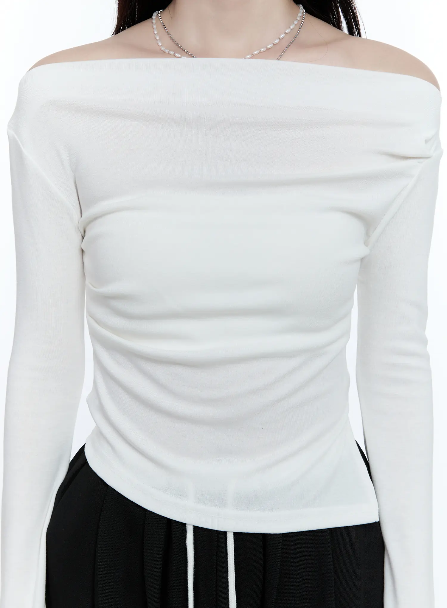 Chic Off-Shoulder Long-Sleeve Top CG512 - Image 8
