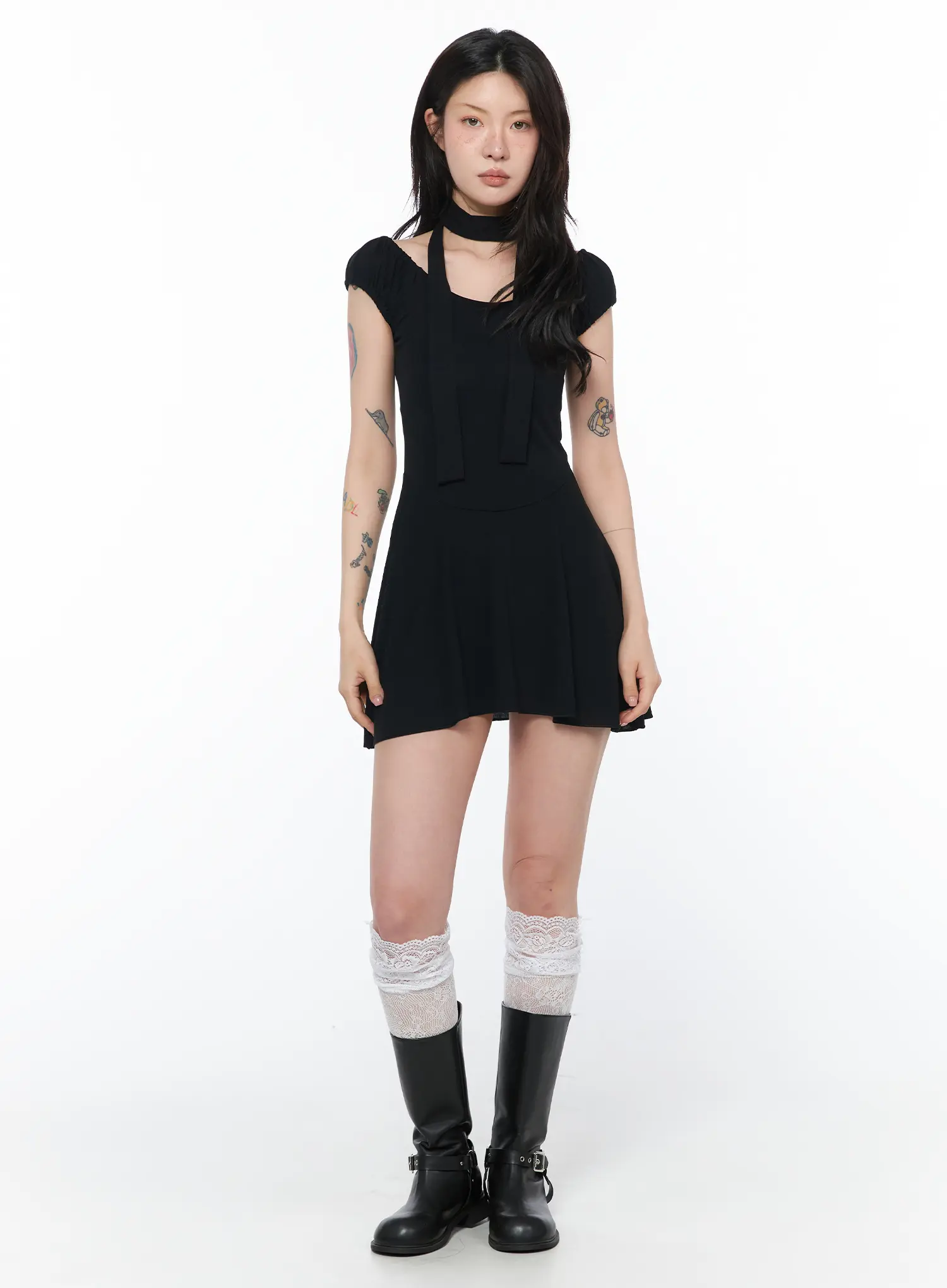 Chic Off-Shoulder Mini Dress CA524 - Image 10