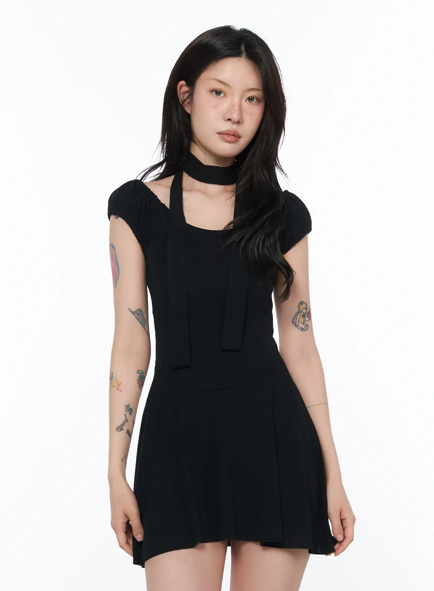 Chic Off-Shoulder Mini Dress CA524 - Image 2